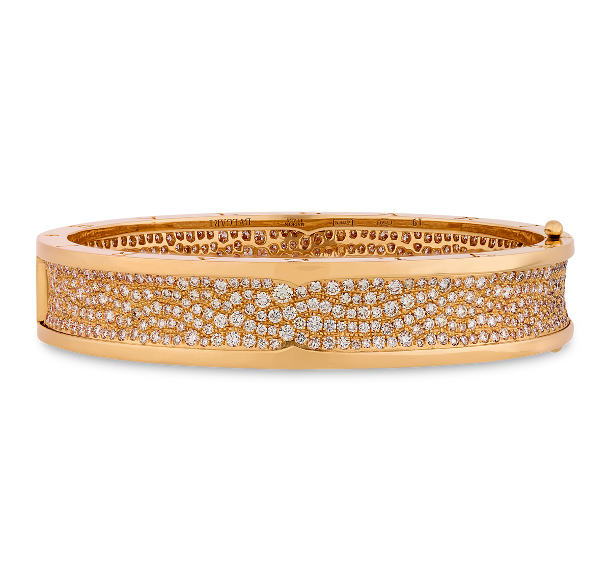 Bulgari B.zero1 Rose Gold and Diamond Bracelet