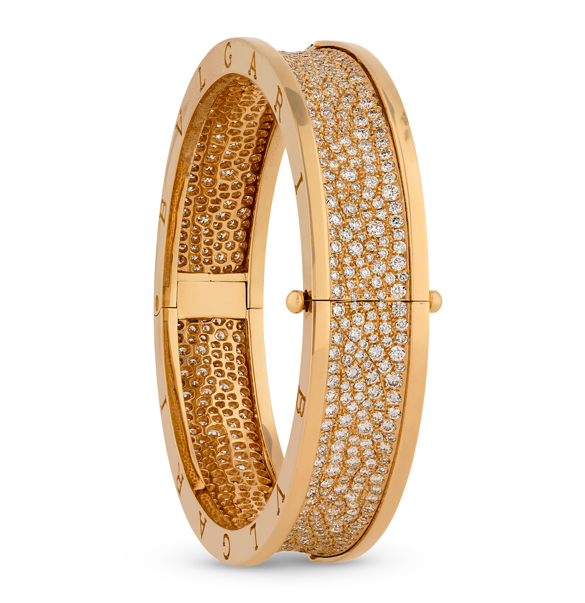 Bulgari B.zero1 Rose Gold and Diamond Bracelet