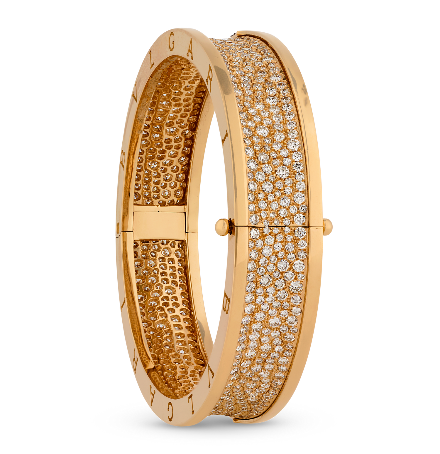 Bulgari B.zero1 Rose Gold and Diamond Bracelet