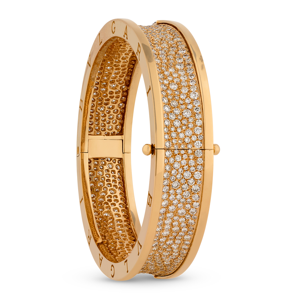 Bulgari B.zero1 Rose Gold and Diamond Bracelet
