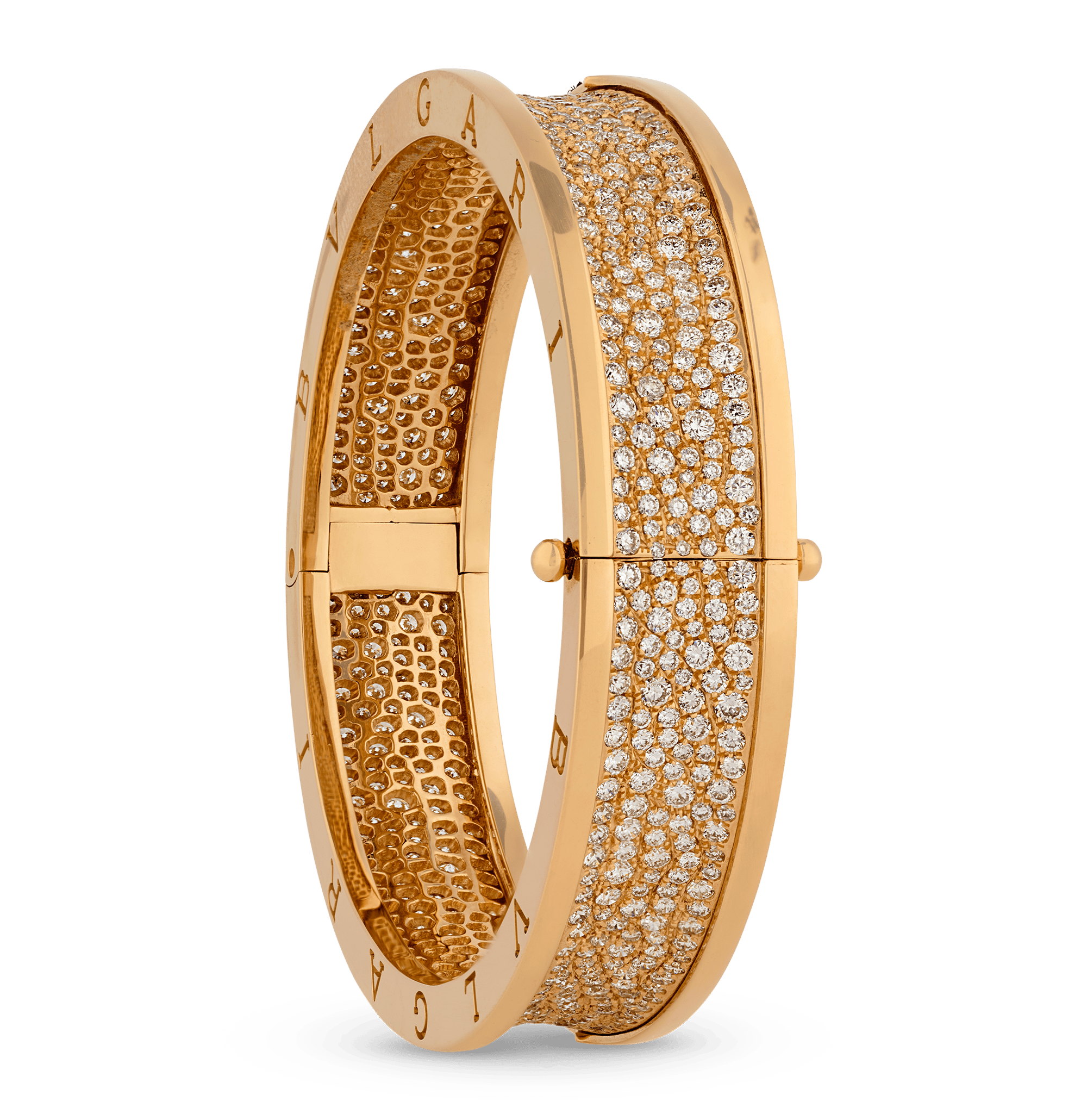 Bulgari B.zero1 Rose Gold and Diamond Bracelet