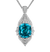 Blue Zircon Pendant, 115.80 Carats