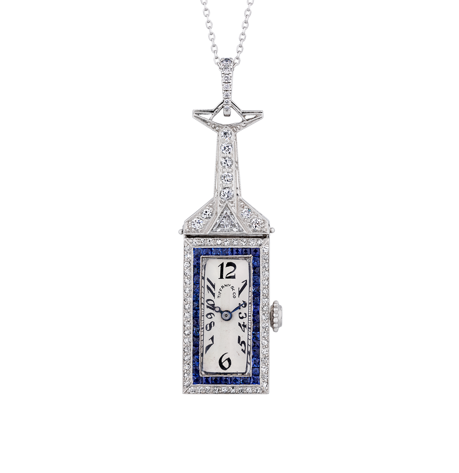 Tiffany & Co. and C.H. Meylan Art Deco Pendant Watch