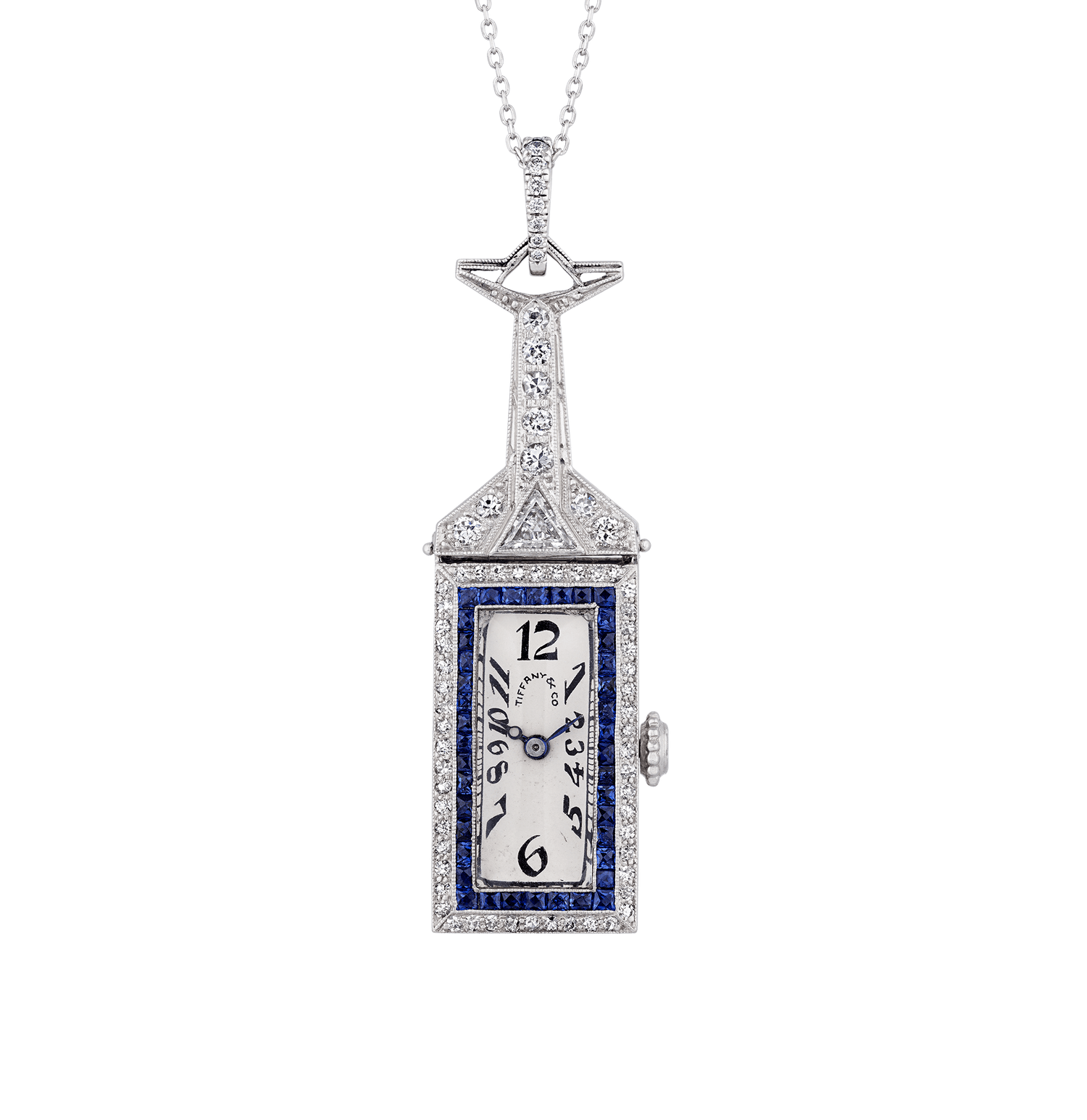 Tiffany & Co. and C.H. Meylan Art Deco Pendant Watch