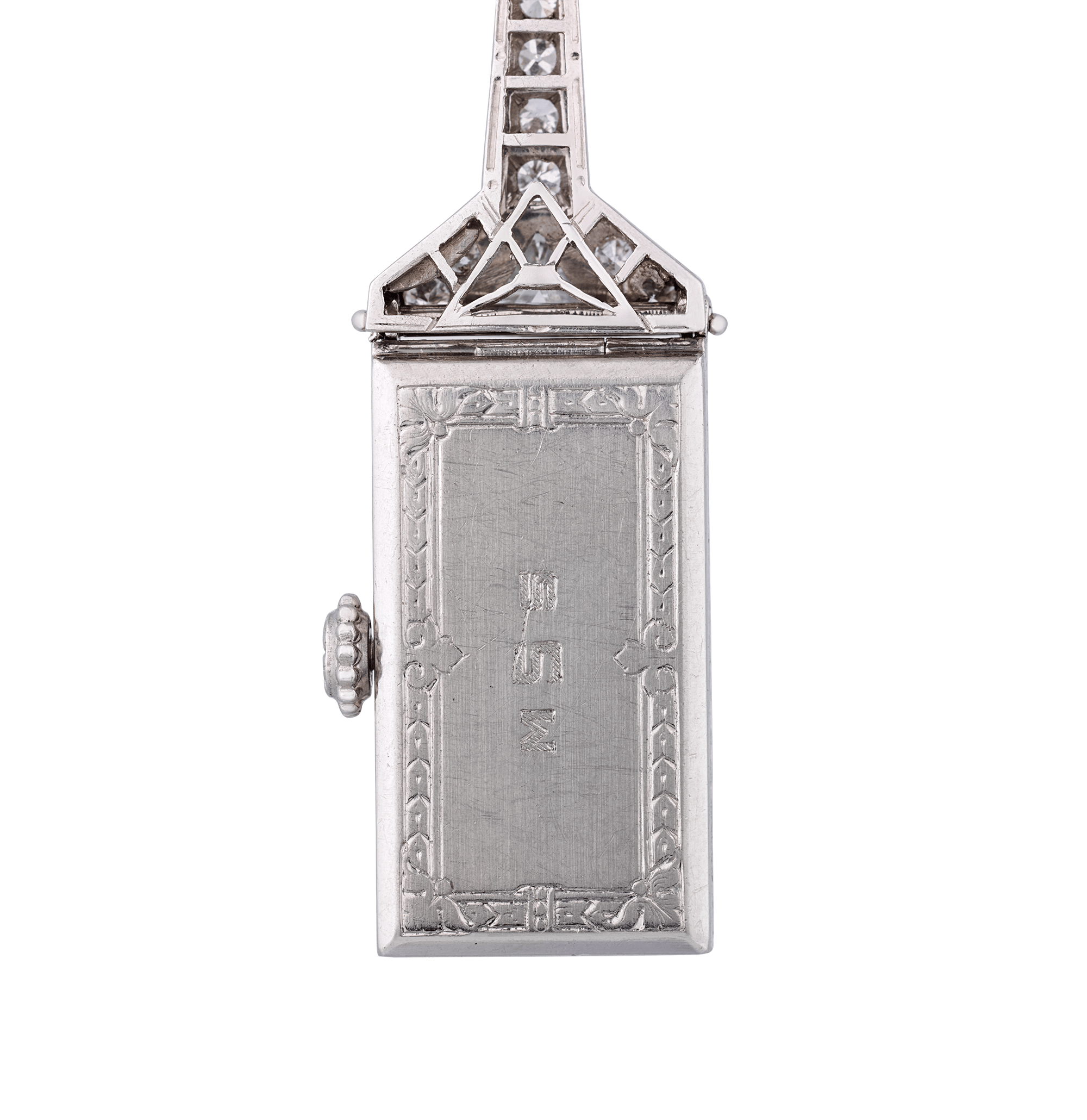 Tiffany & Co. and C.H. Meylan Art Deco Pendant Watch