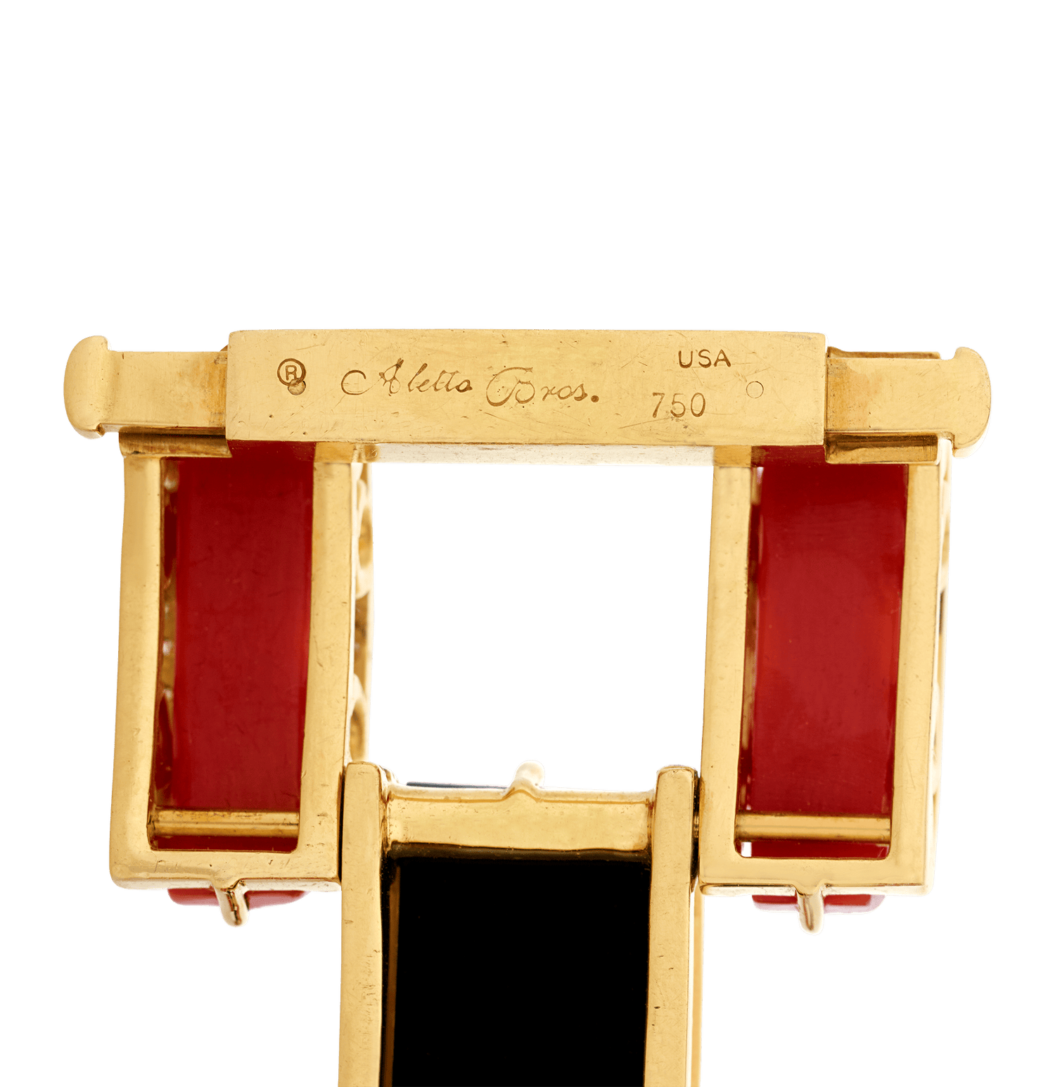 Aletto Brothers Coral and Onyx Bracelet
