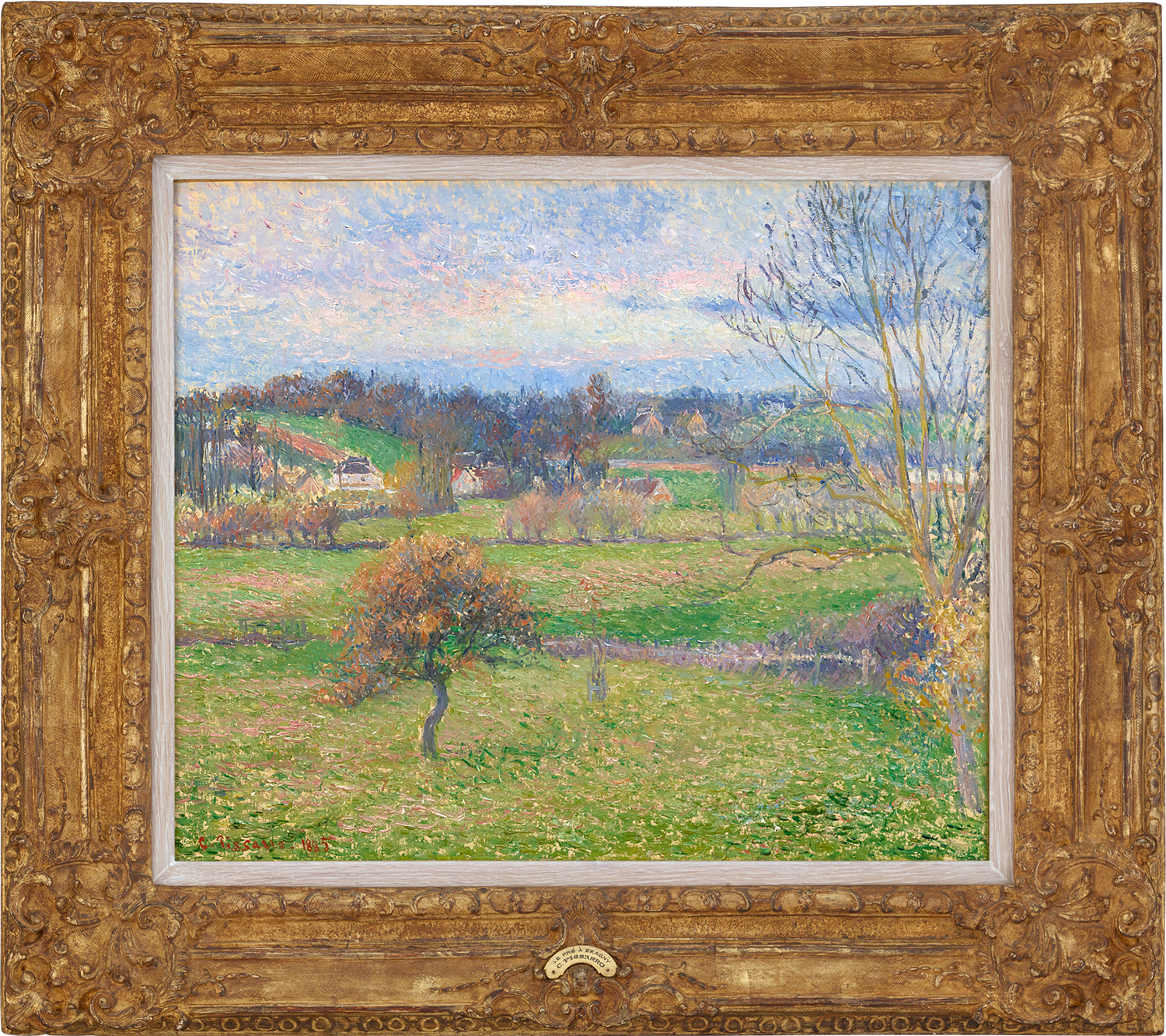 Le Pré à Éragny, automne by Camille Pissarro