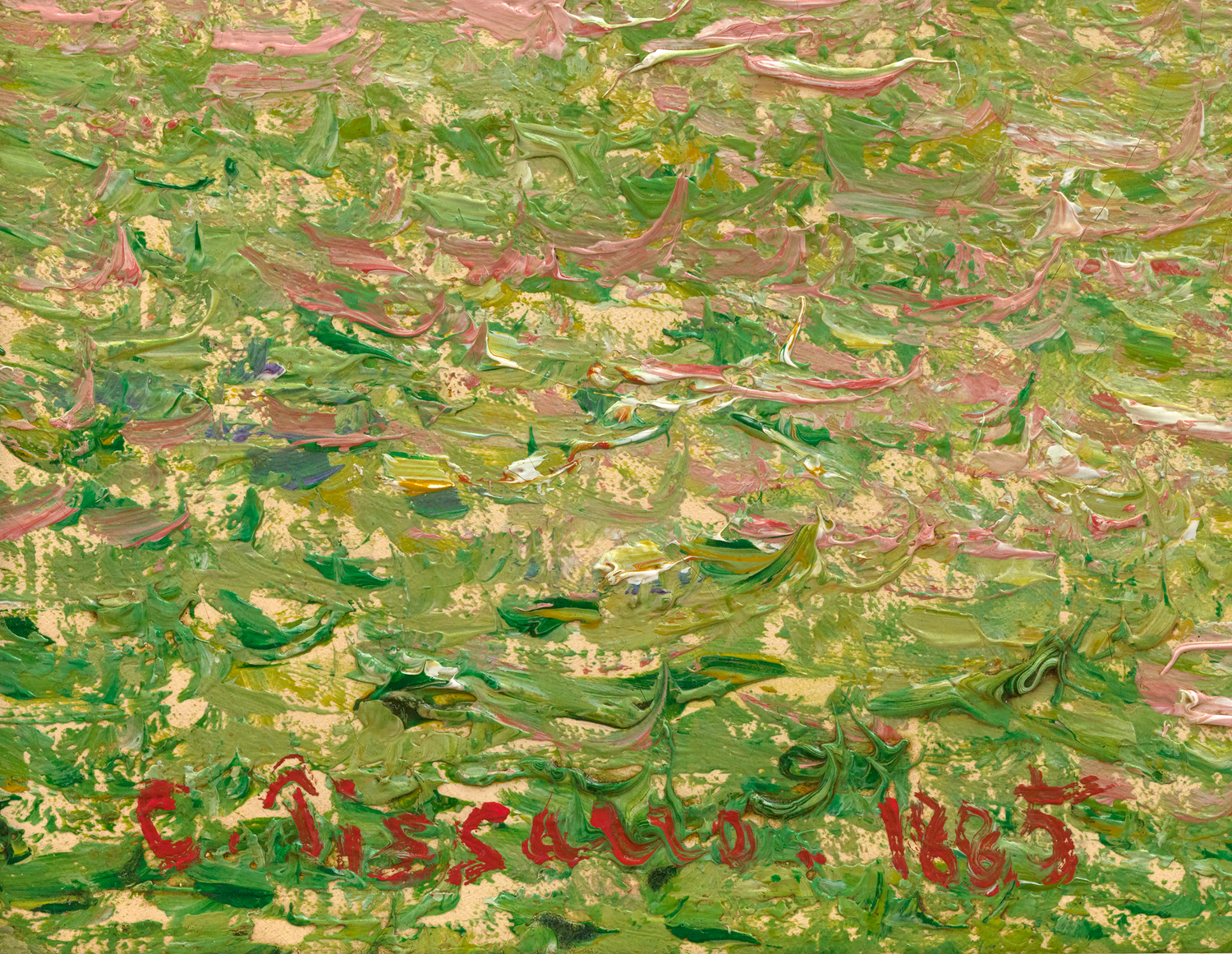 Le Pré à Éragny, automne by Camille Pissarro