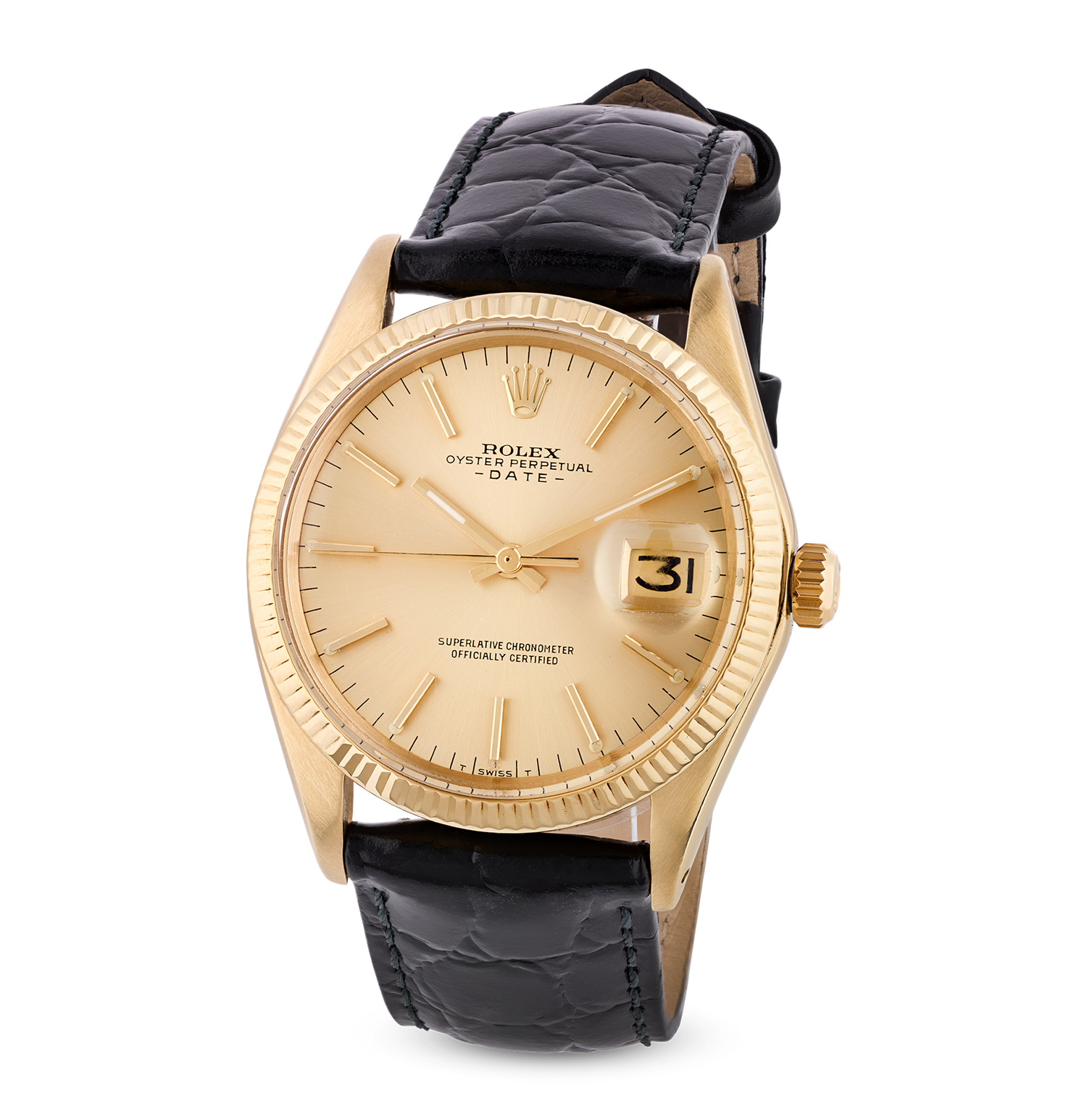 Rolex 14K Yellow Gold Oyster Perpetual Date Wristwatch