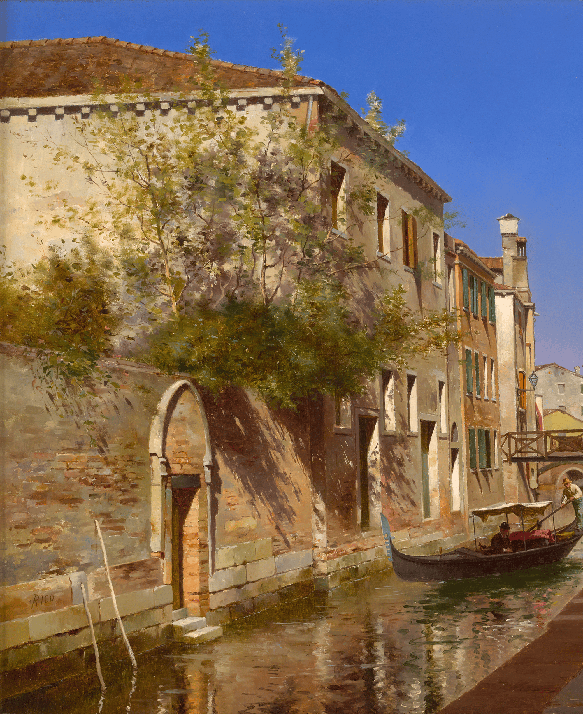 Venetian Scene by Martin Rico y Ortega