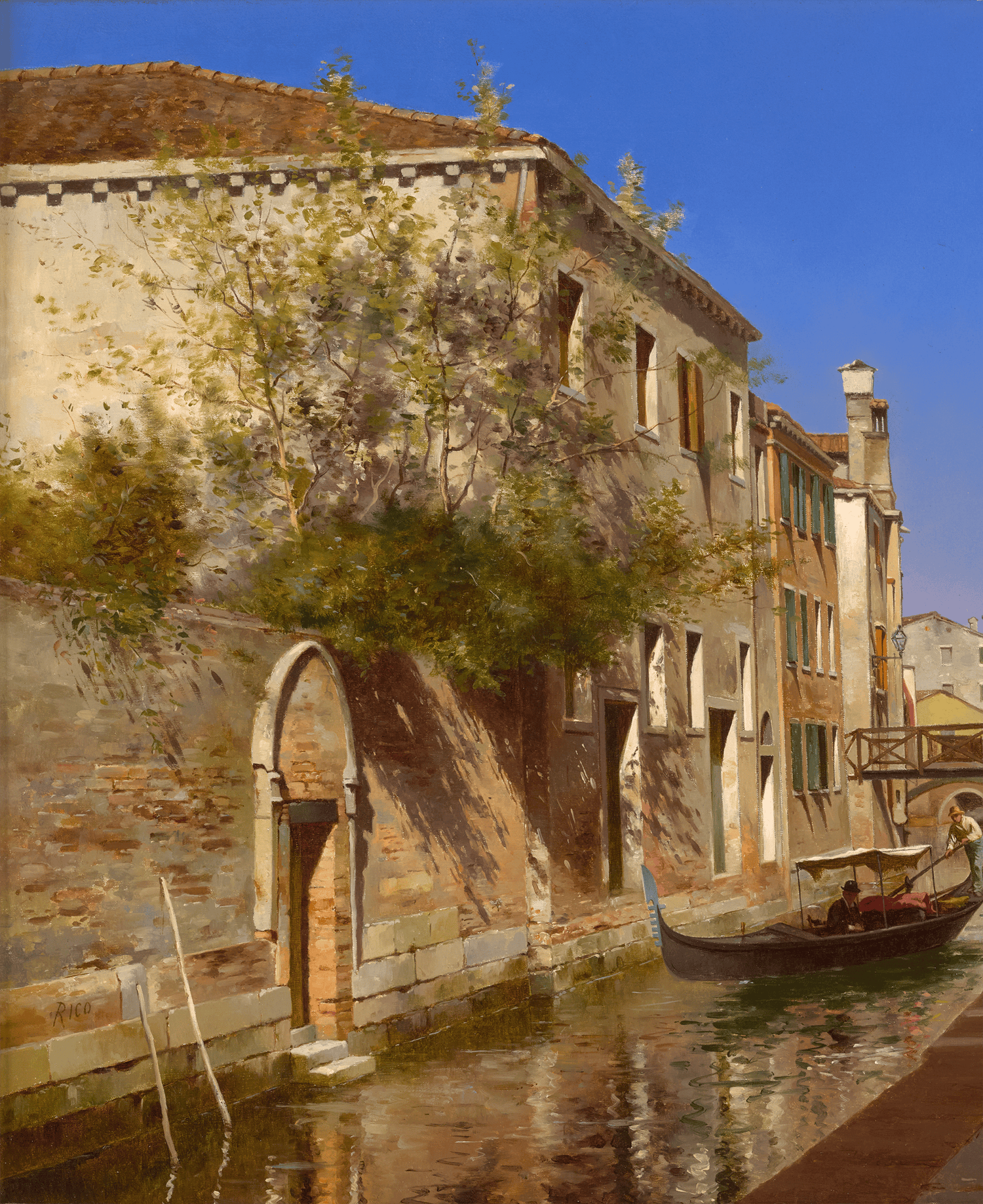 Venetian Scene by Martin Rico y Ortega
