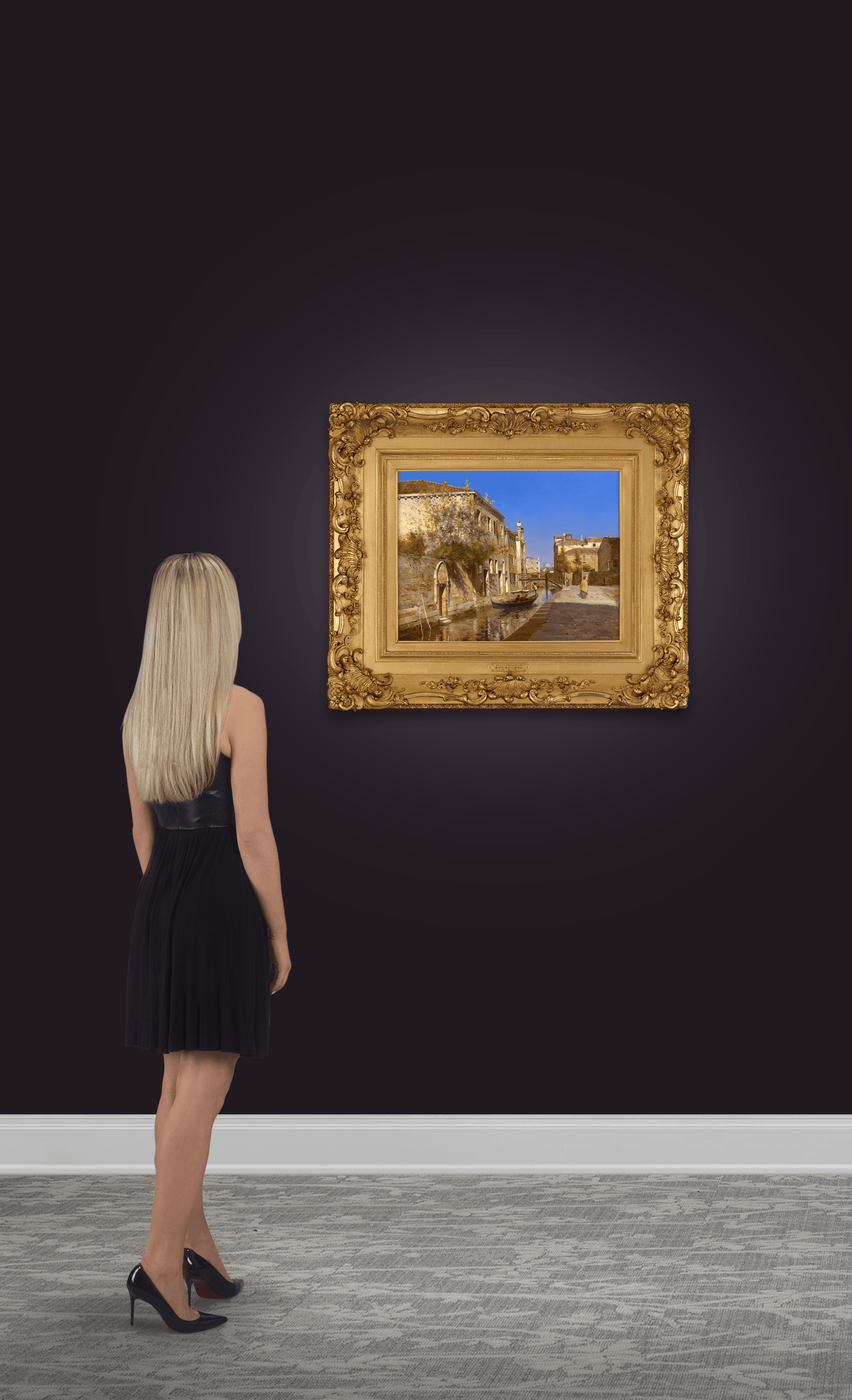 Venetian Scene by Martin Rico y Ortega