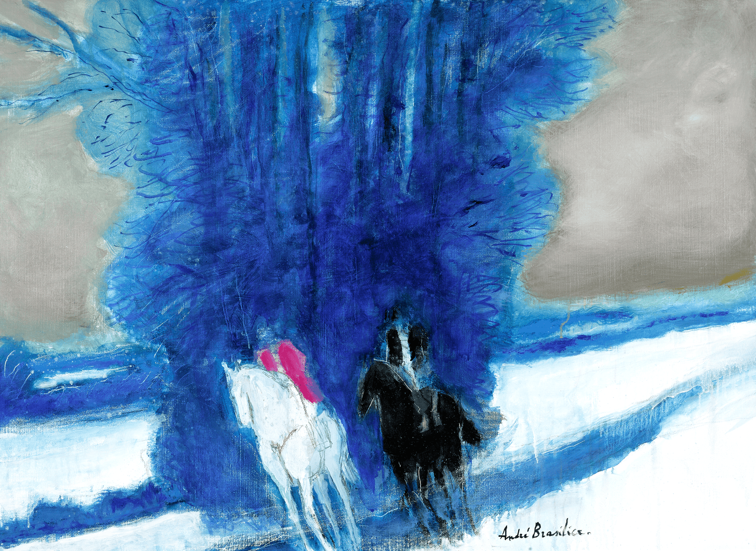 Hiver bleu by André Brasilier