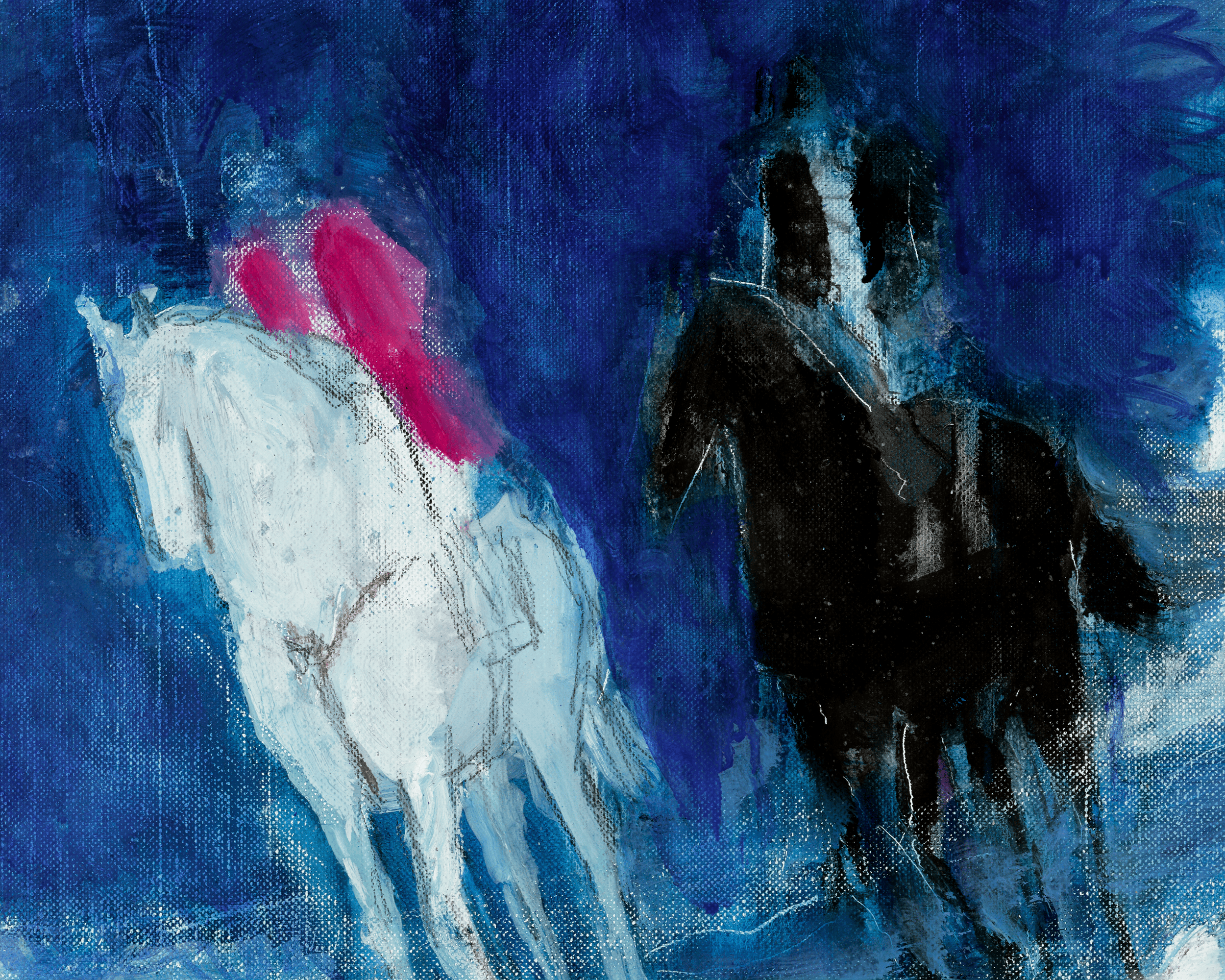 Hiver bleu by André Brasilier