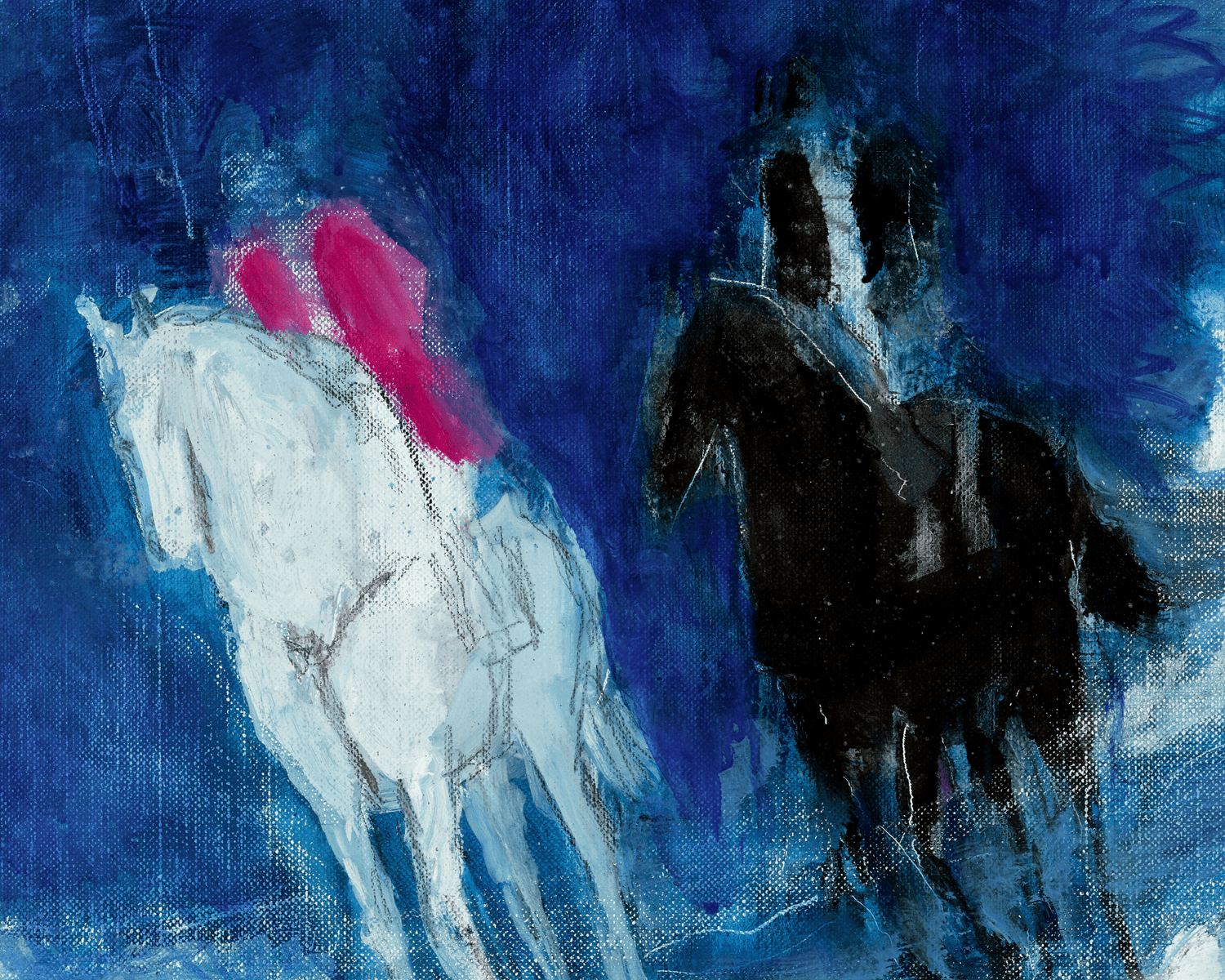 Hiver bleu by André Brasilier