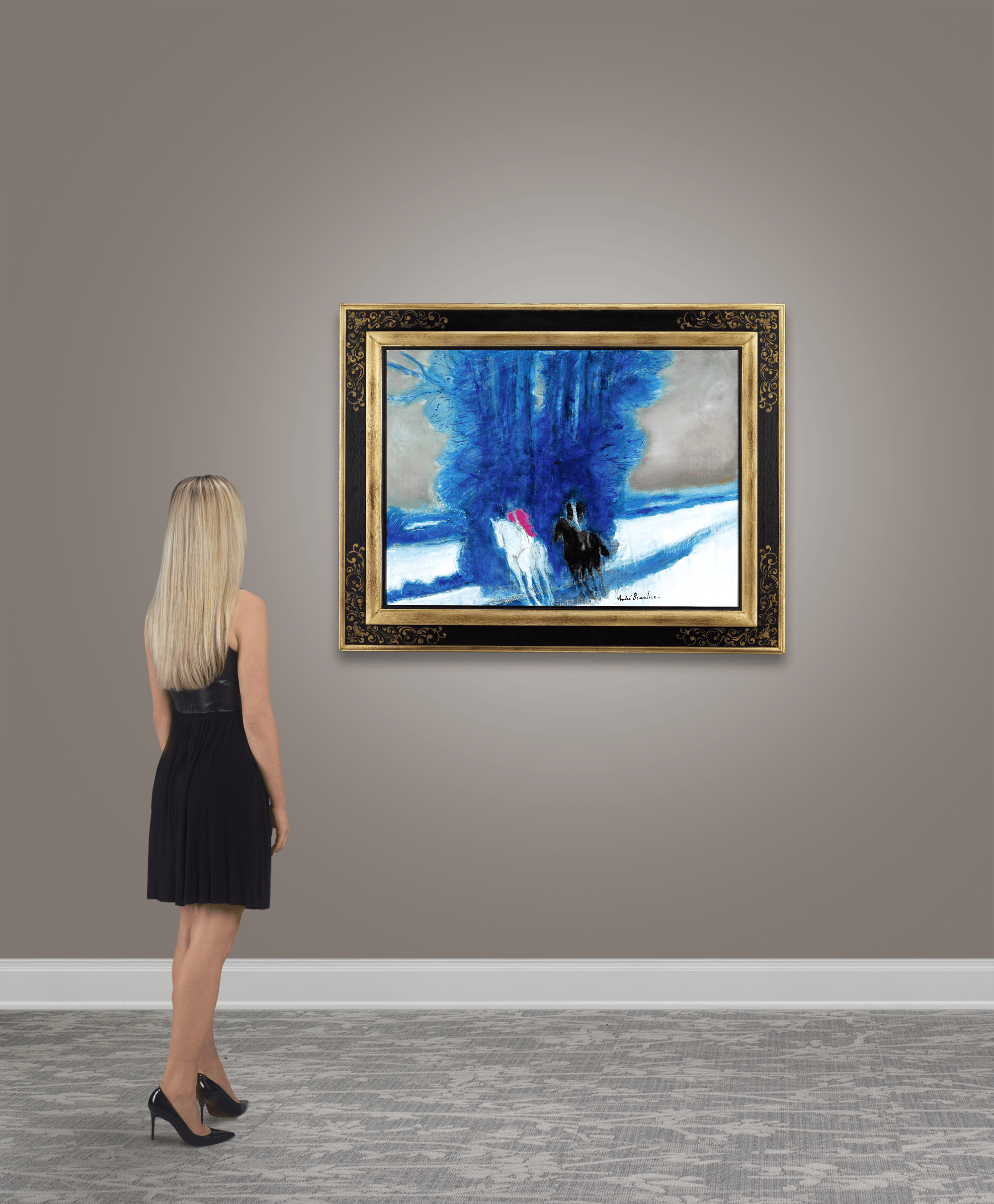 Hiver bleu by André Brasilier