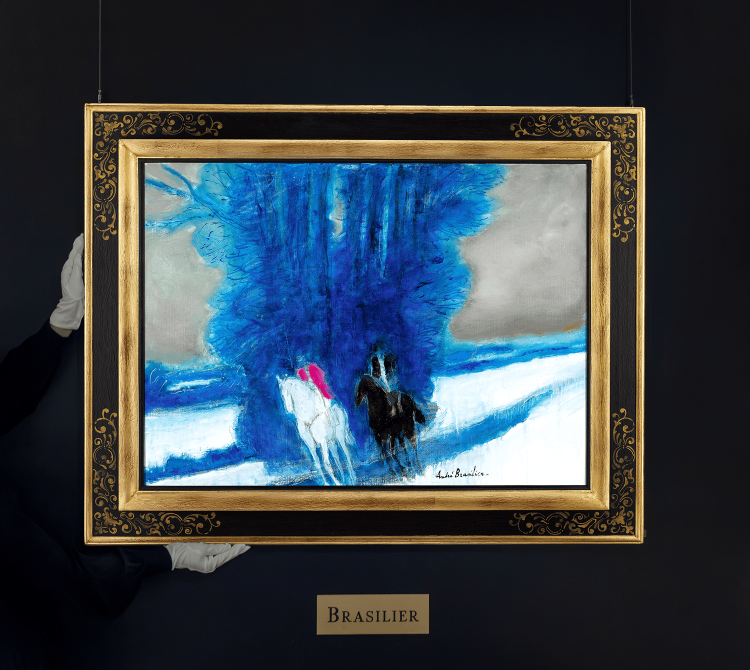 Hiver bleu by André Brasilier