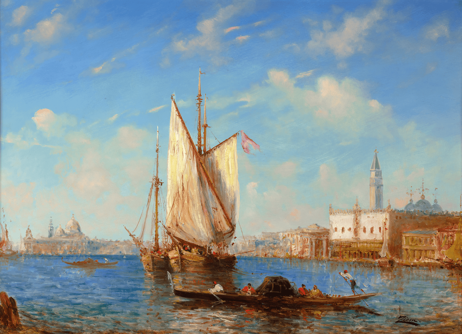 View of Venice by Félix-François Georges Ziem