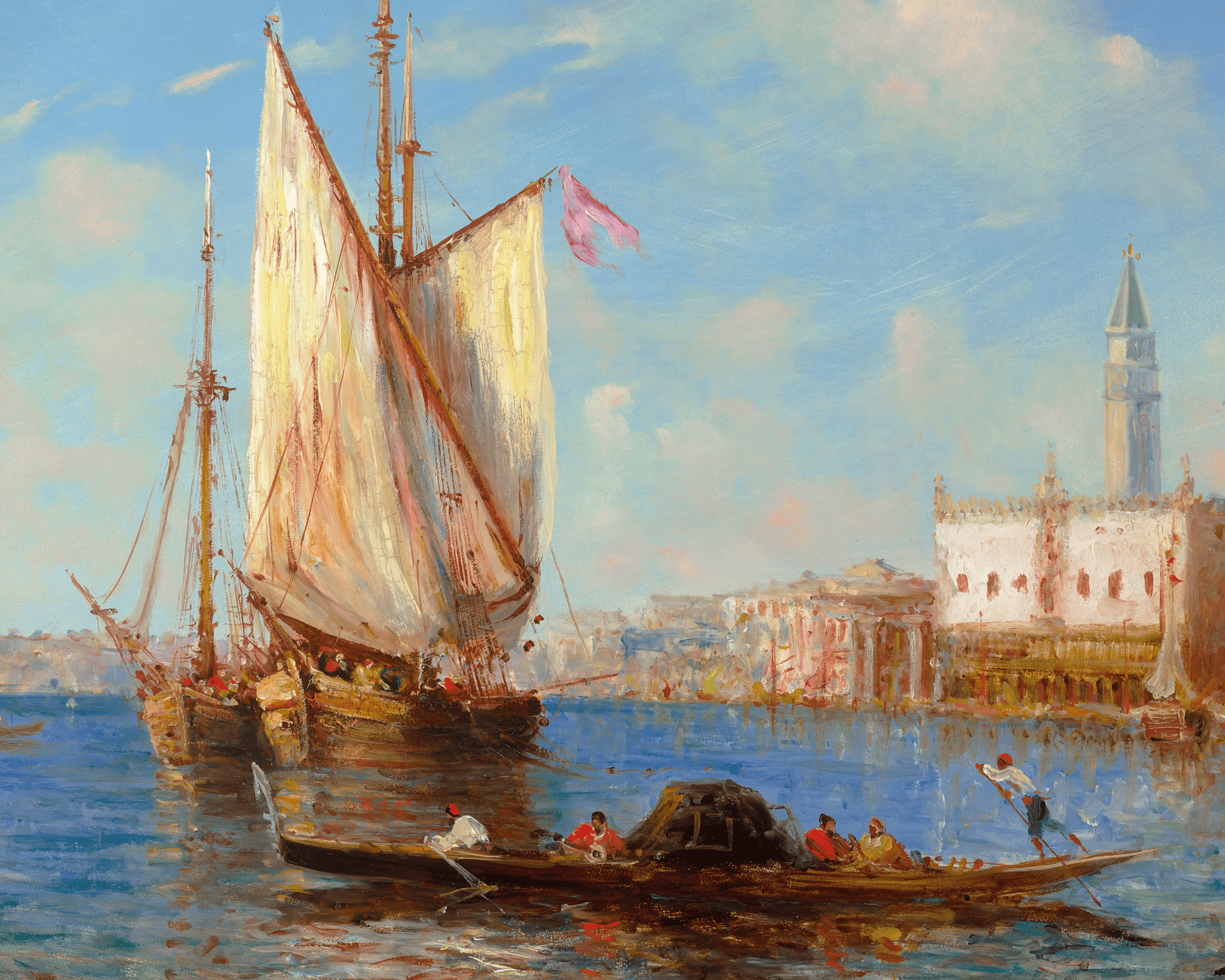 View of Venice by Félix-François Georges Ziem