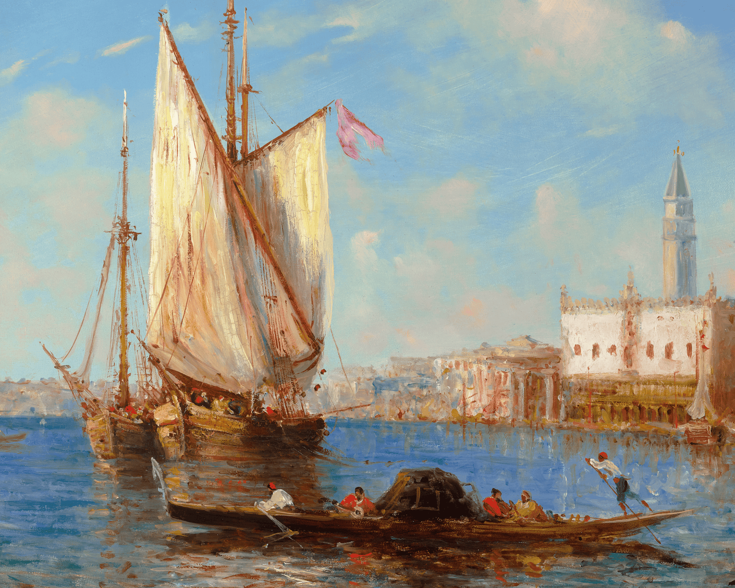 View of Venice by Félix-François Georges Ziem