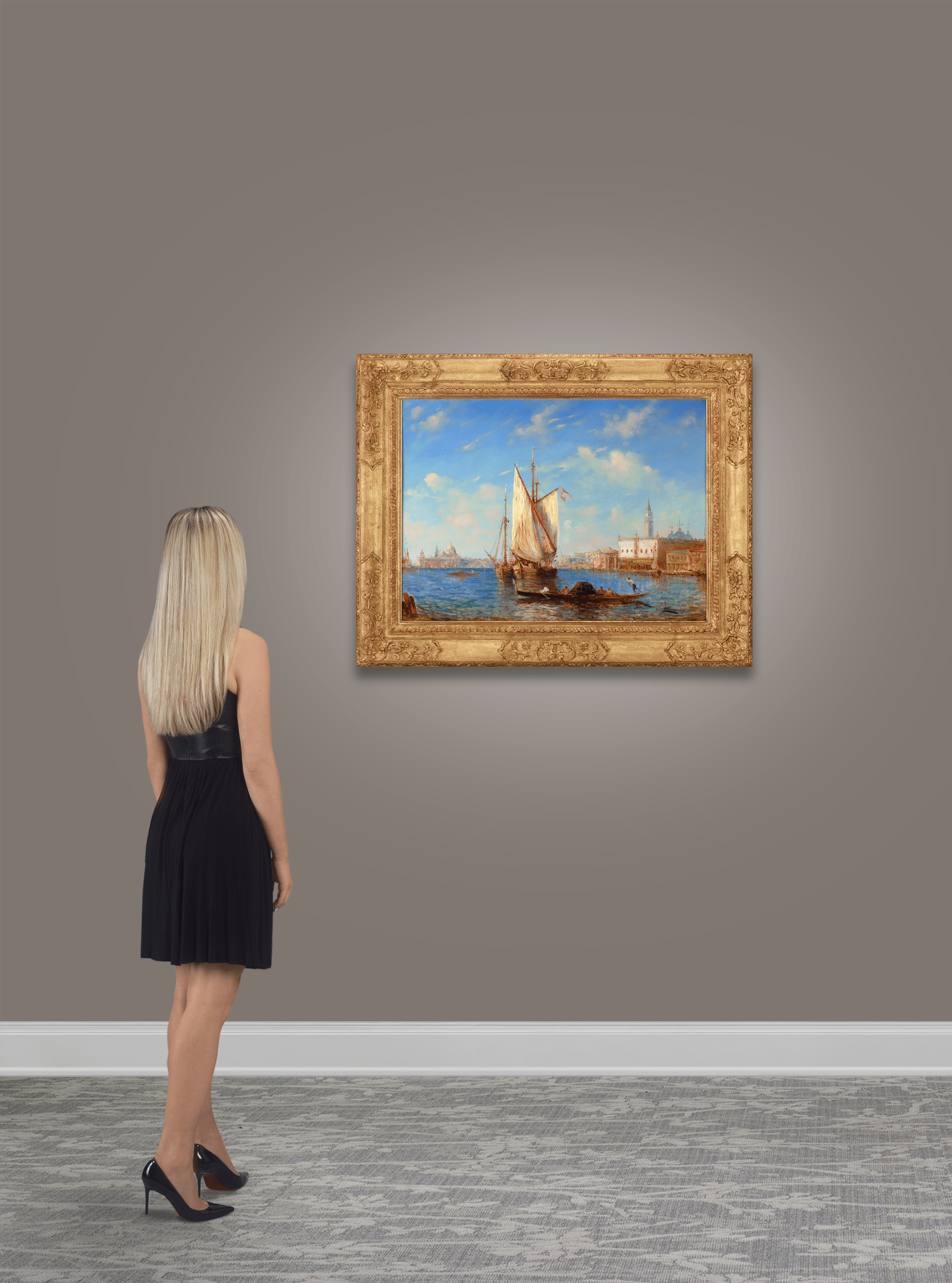 View of Venice by Félix-François Georges Ziem