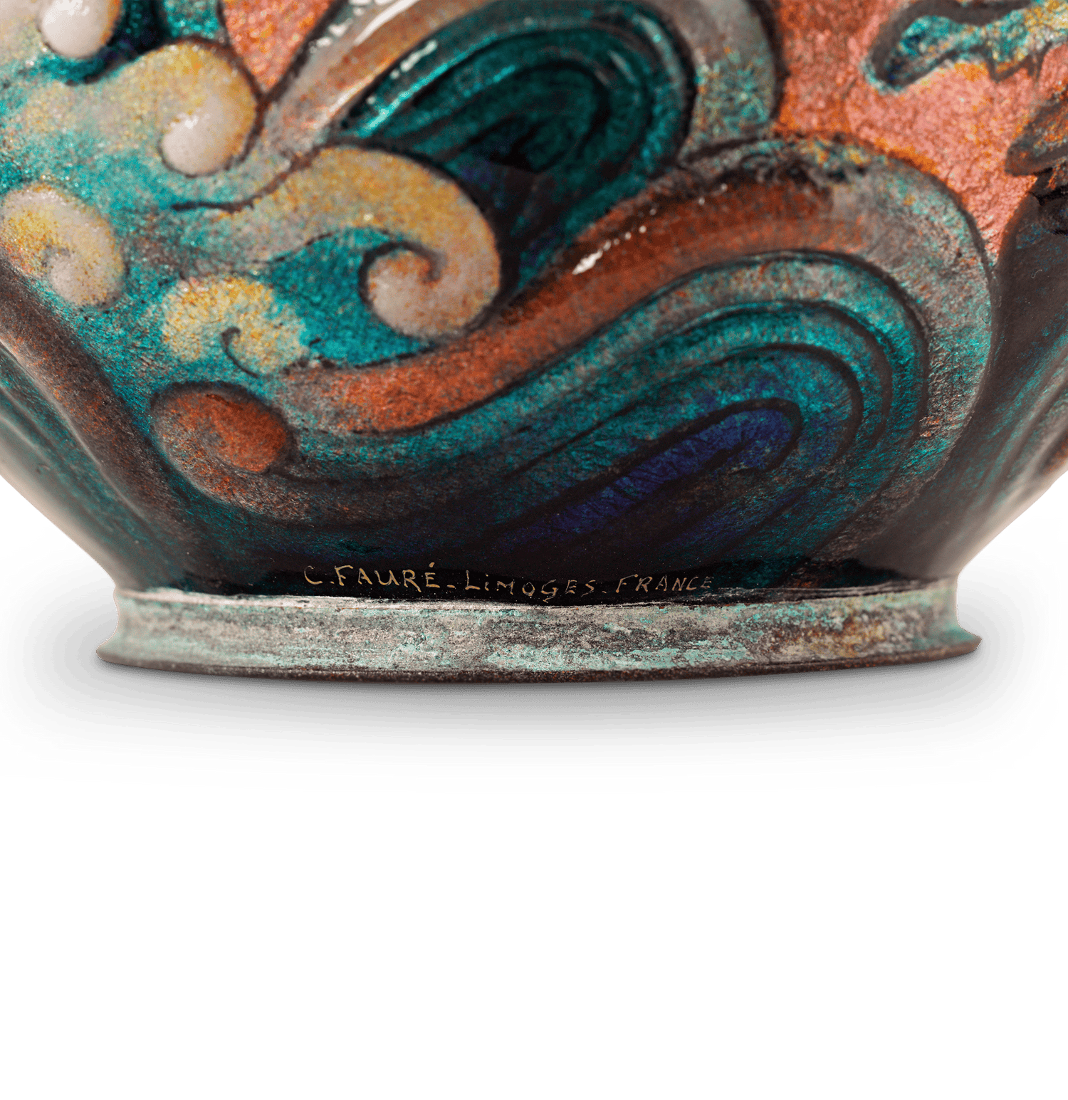 Ocean Waves Vase by Camille Fauré