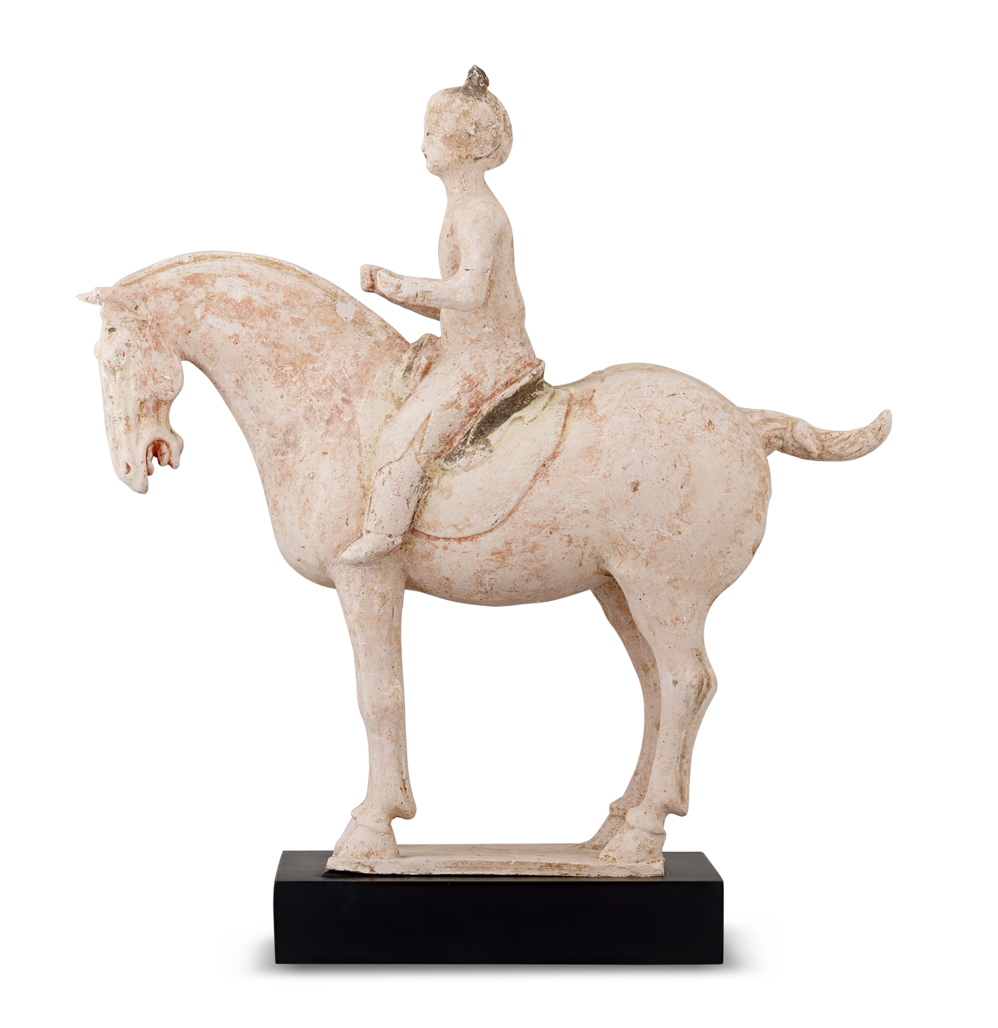Tang Dynasty Terracotta Horse with Rider