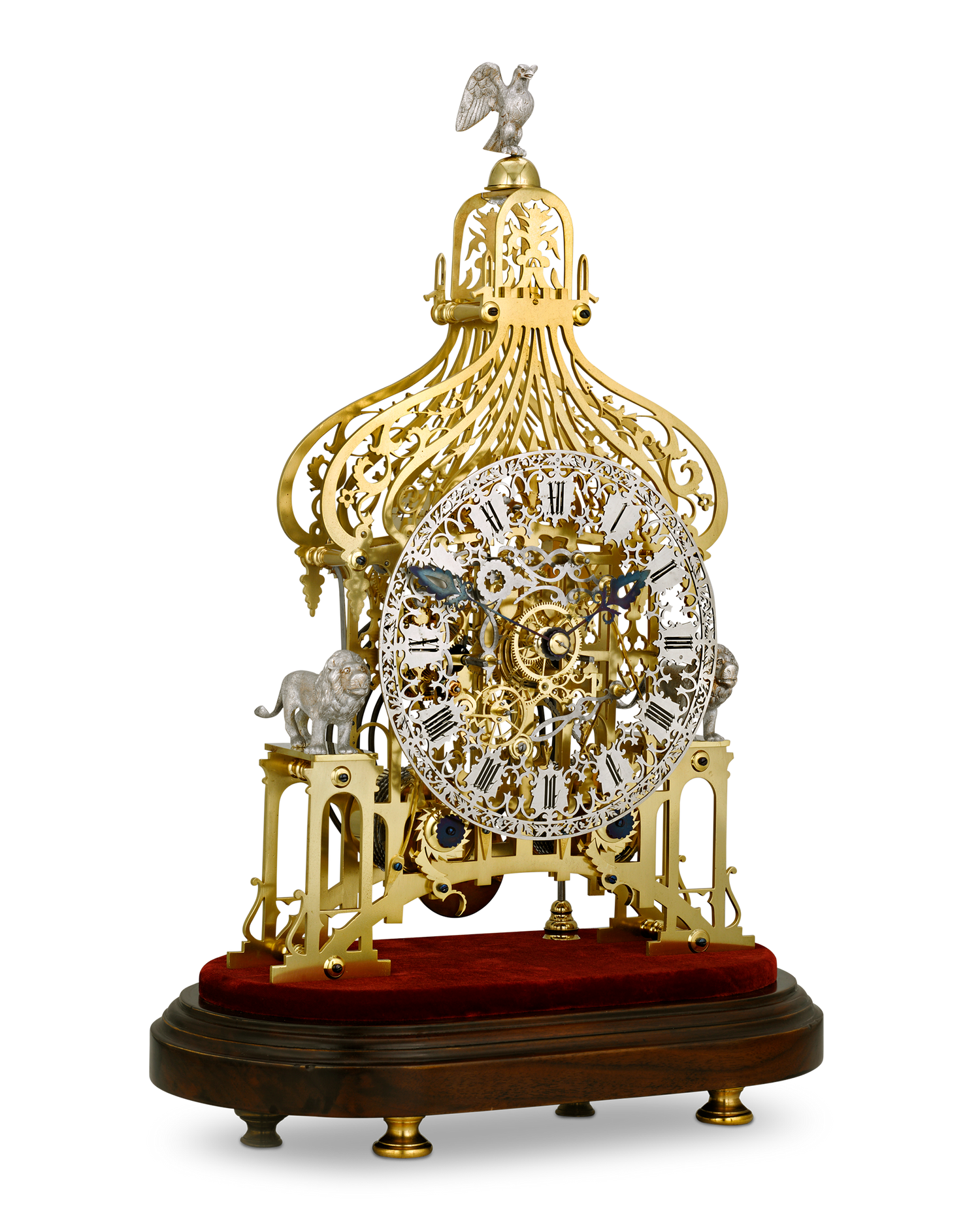 Brighton Pavilion Skeleton Clock by Smiths of Clerkenwell