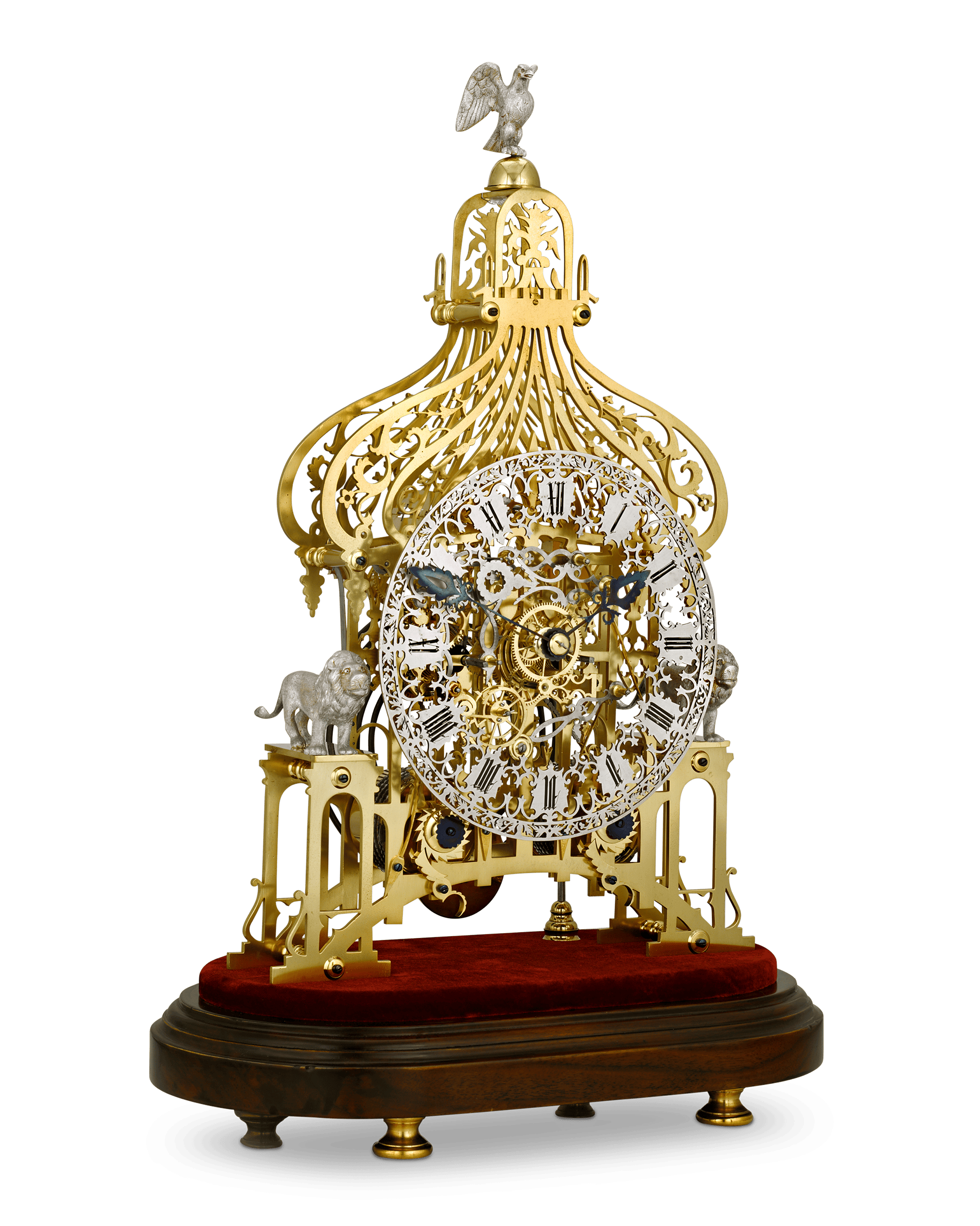 Brighton Pavilion Skeleton Clock by Smiths of Clerkenwell
