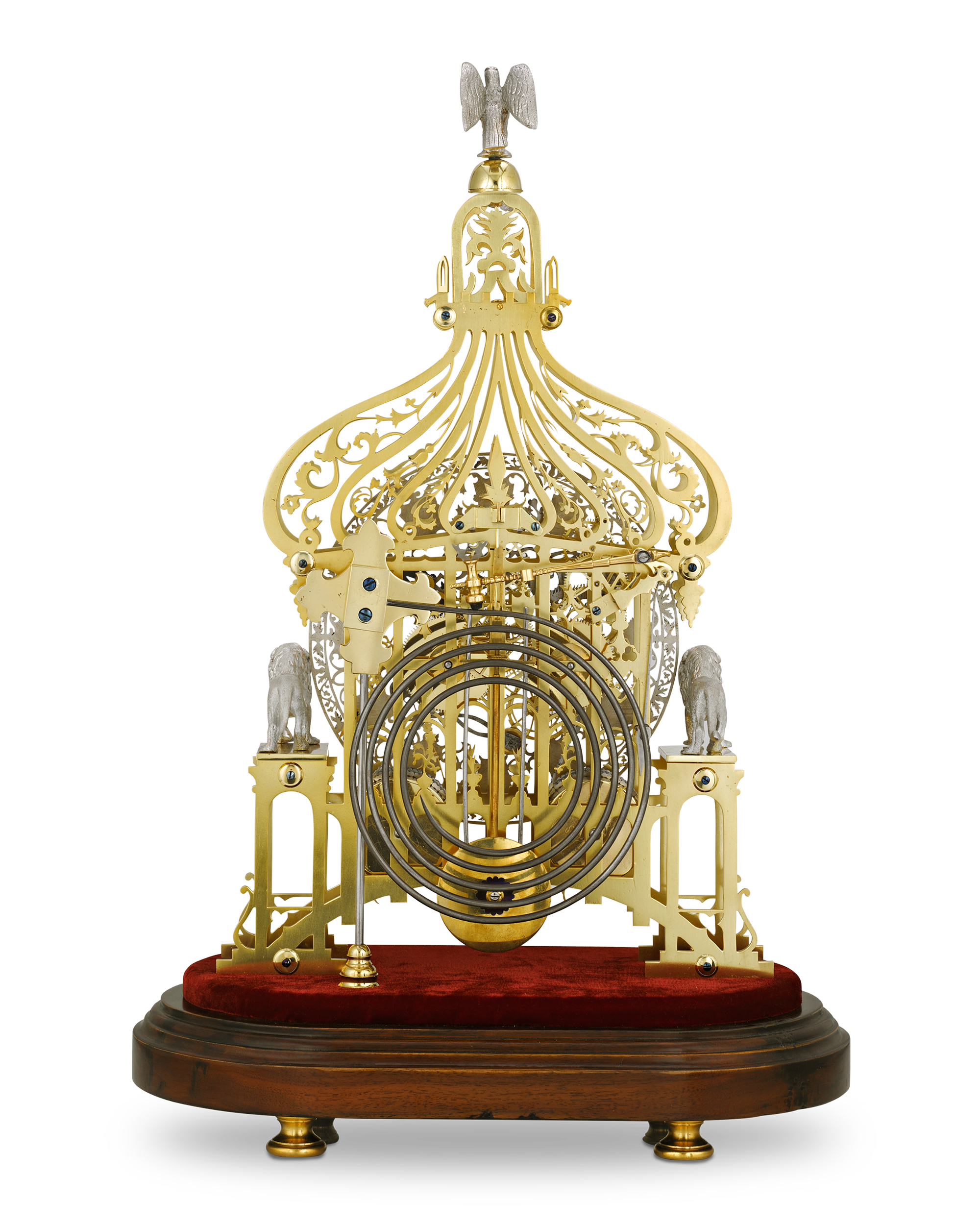 Brighton Pavilion Skeleton Clock by Smiths of Clerkenwell