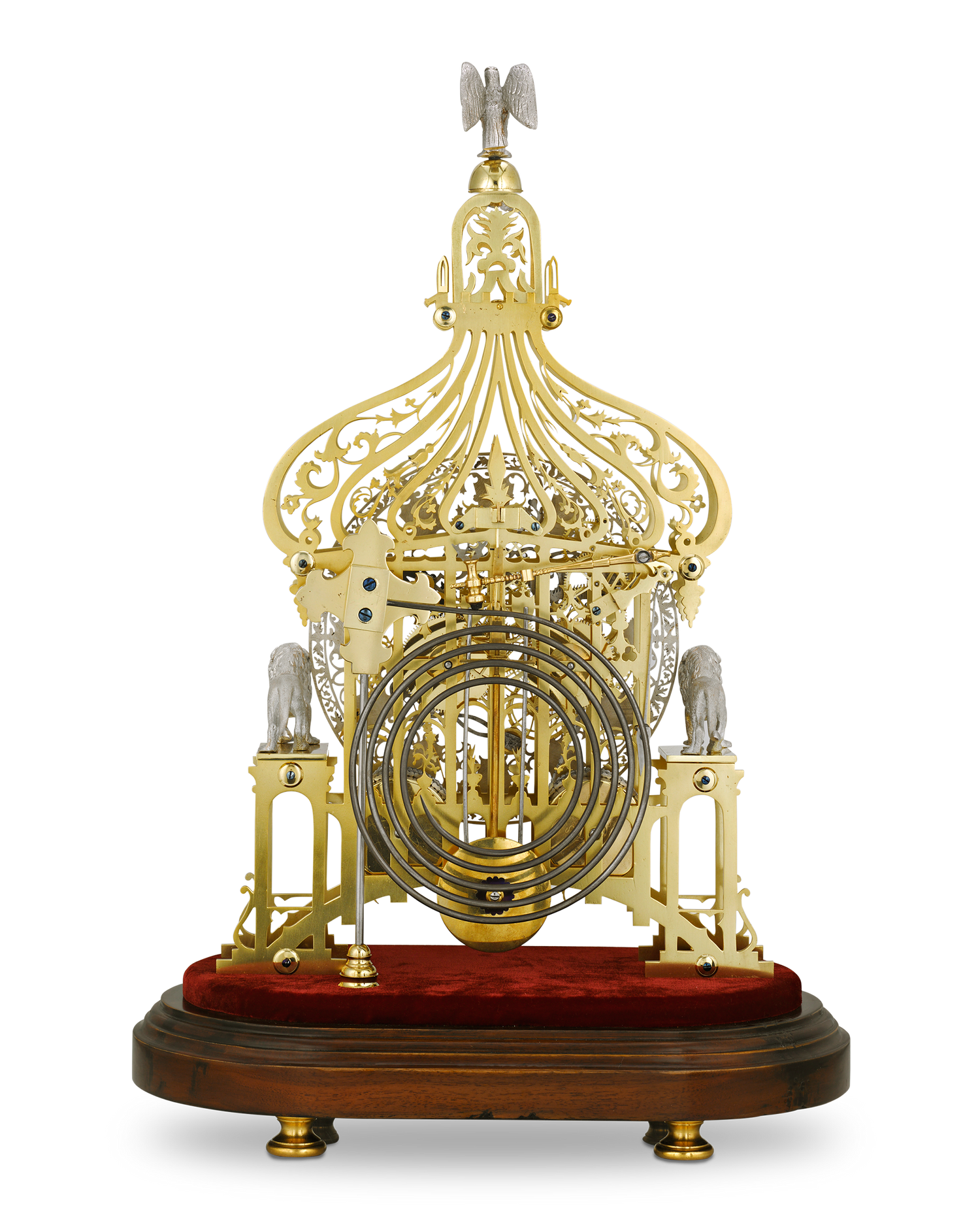 Brighton Pavilion Skeleton Clock by Smiths of Clerkenwell