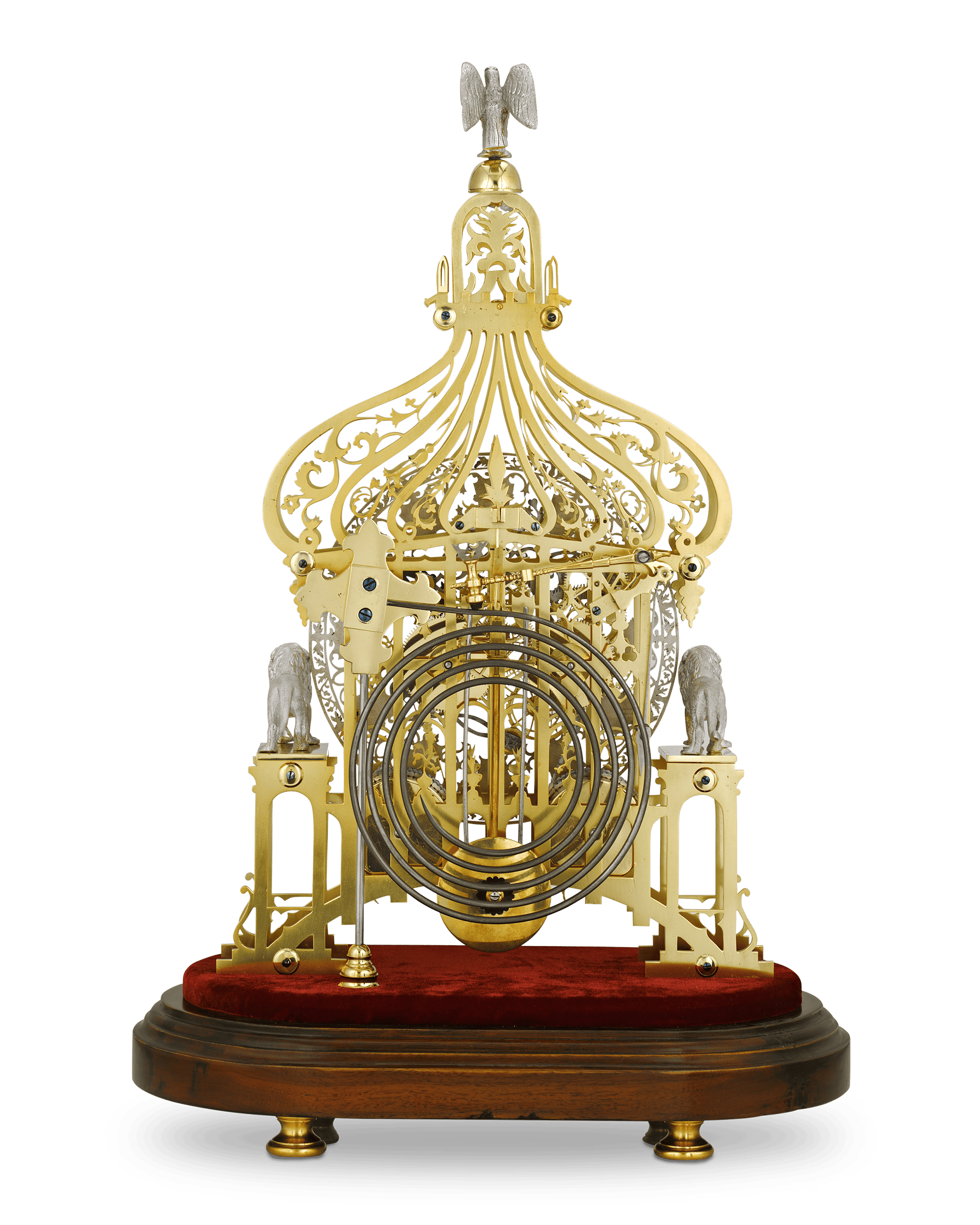 Brighton Pavilion Skeleton Clock by Smiths of Clerkenwell
