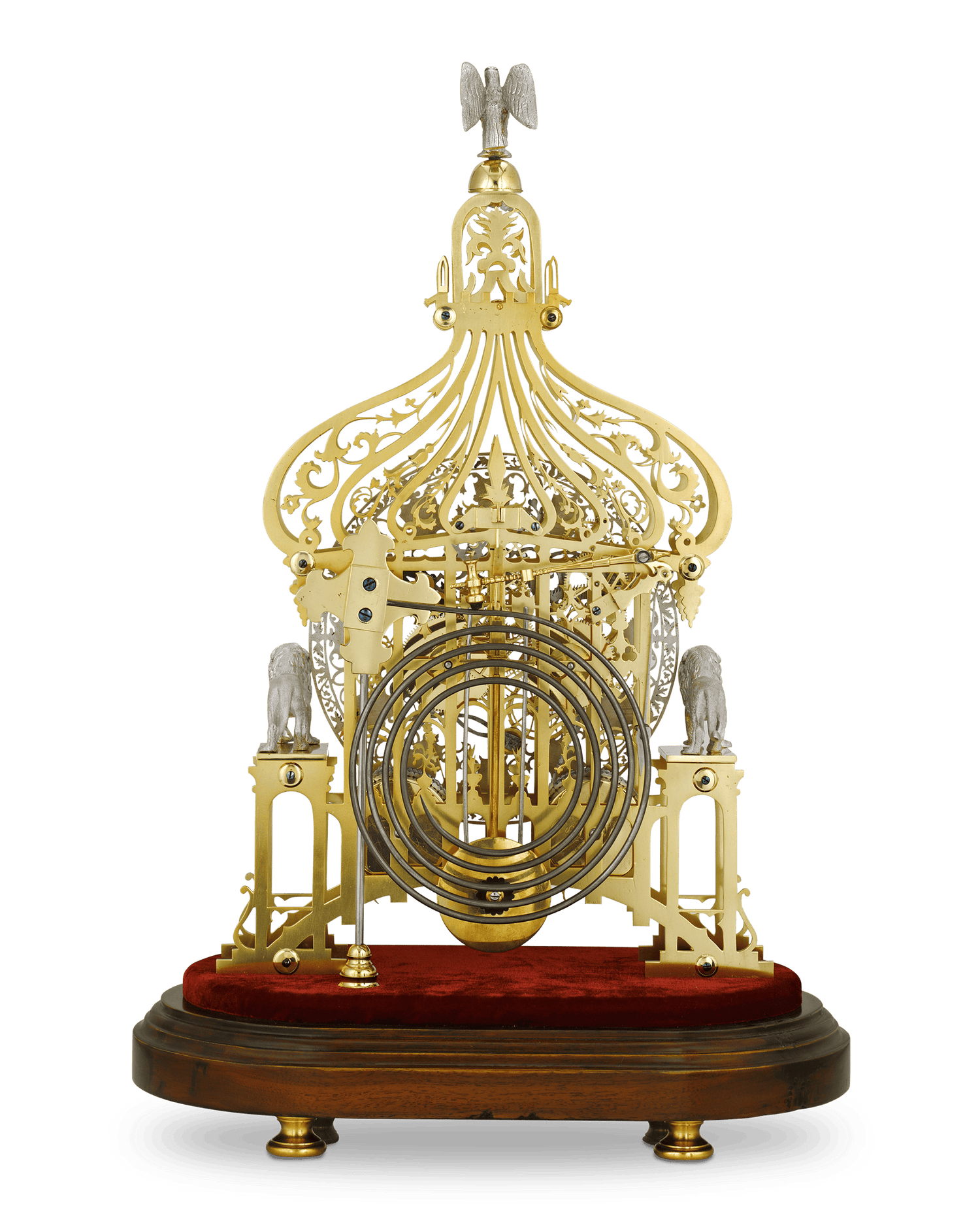 Brighton Pavilion Skeleton Clock by Smiths of Clerkenwell