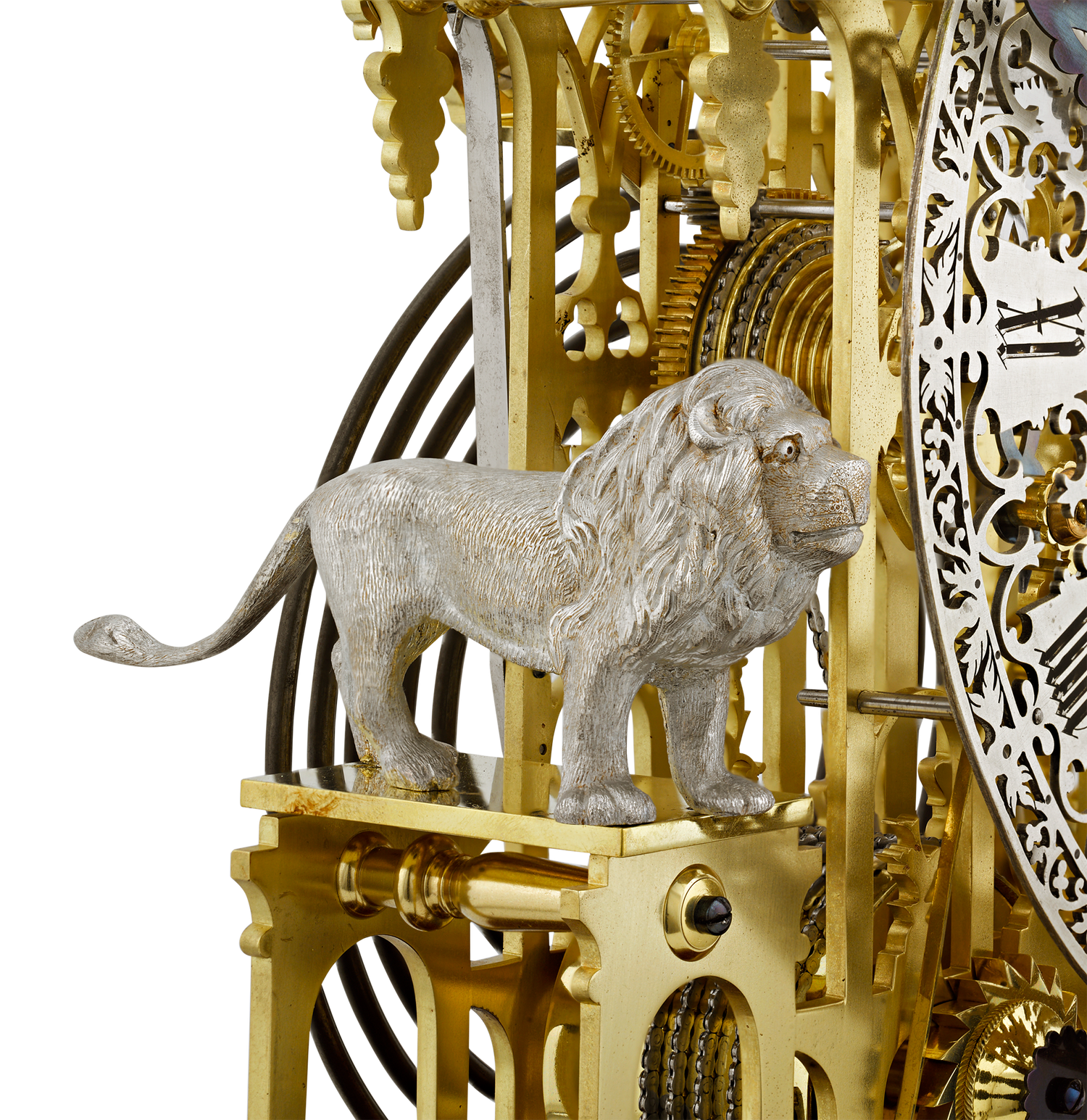 Brighton Pavilion Skeleton Clock by Smiths of Clerkenwell