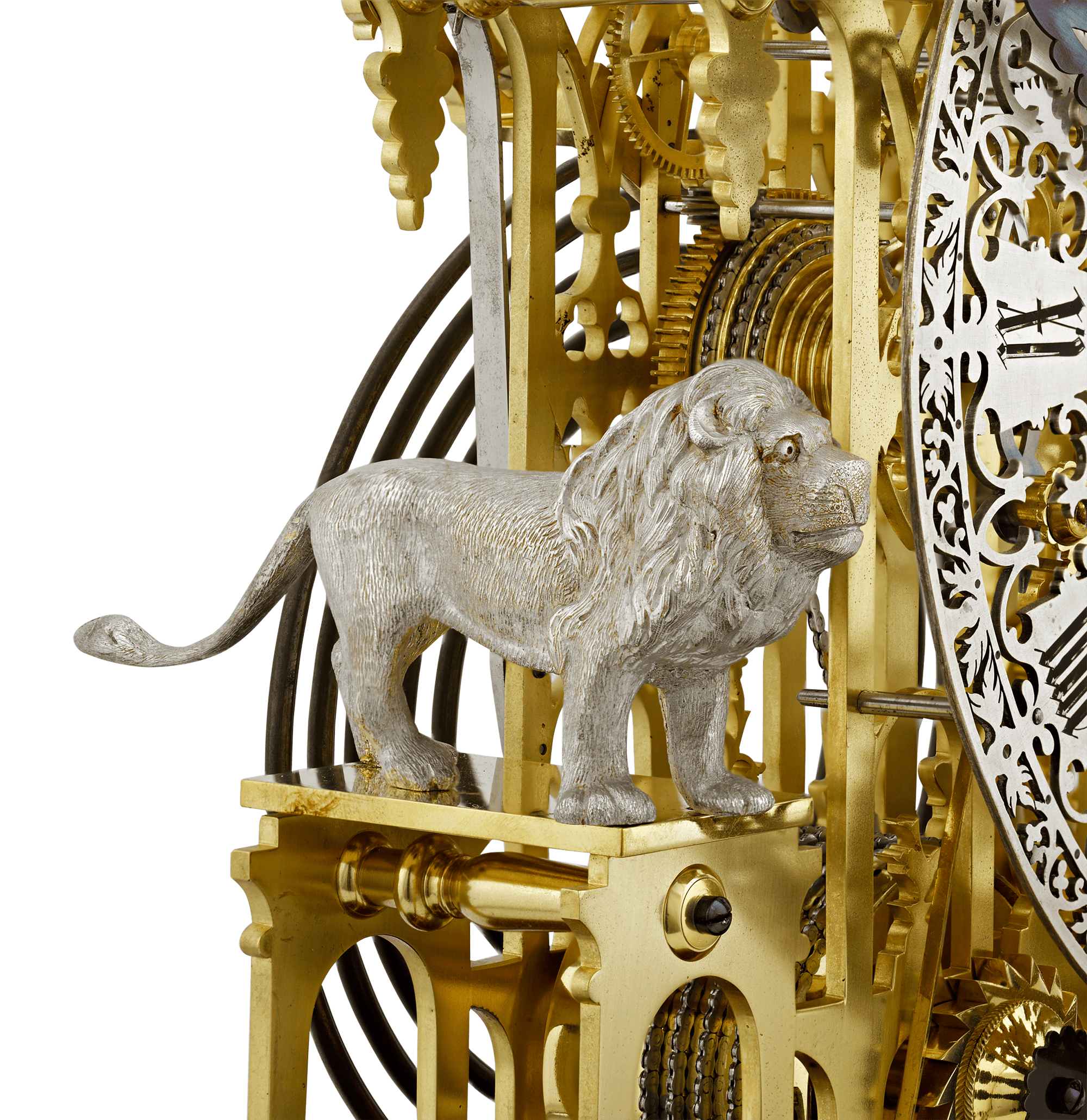 Brighton Pavilion Skeleton Clock by Smiths of Clerkenwell