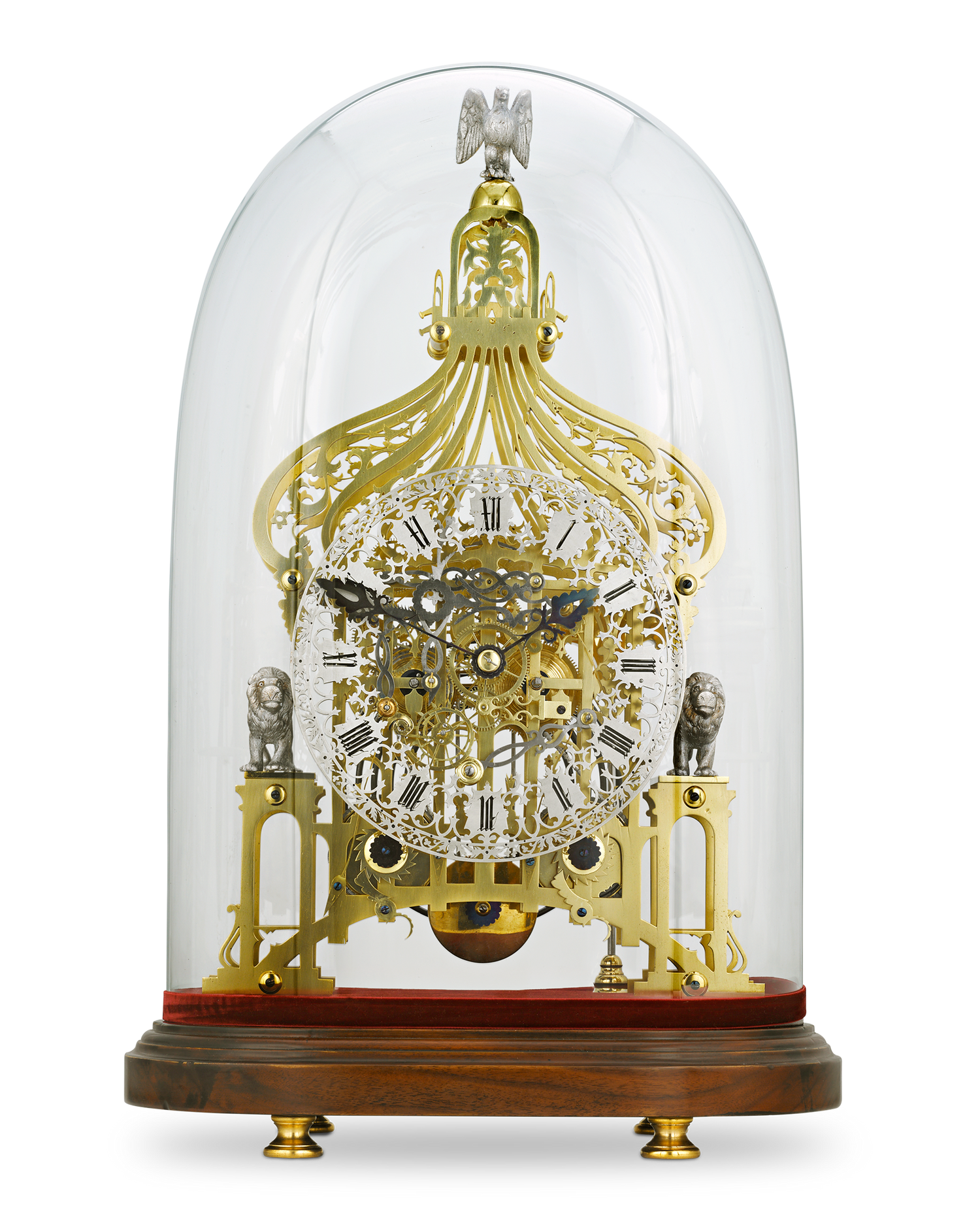 Brighton Pavilion Skeleton Clock by Smiths of Clerkenwell