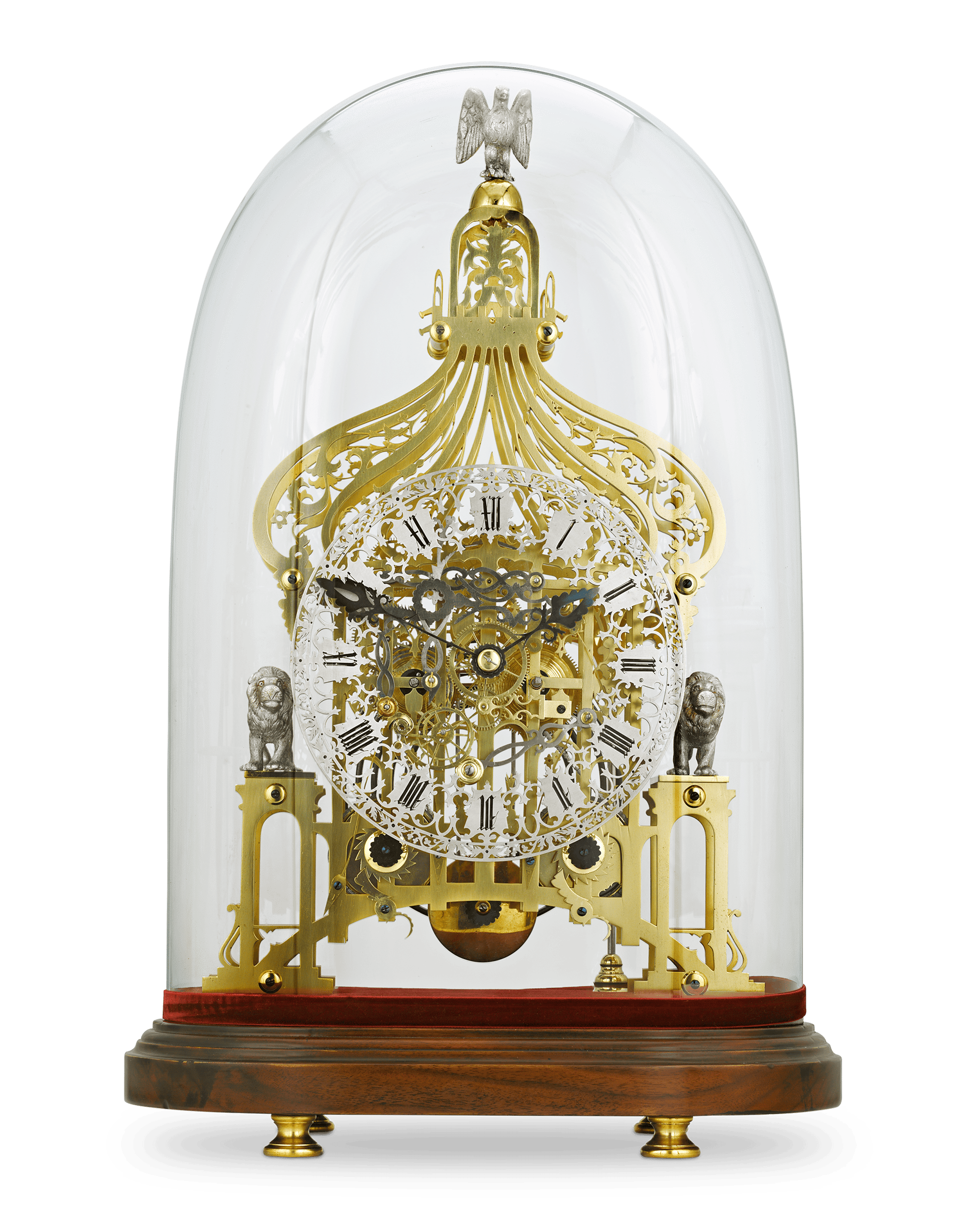 Brighton Pavilion Skeleton Clock by Smiths of Clerkenwell