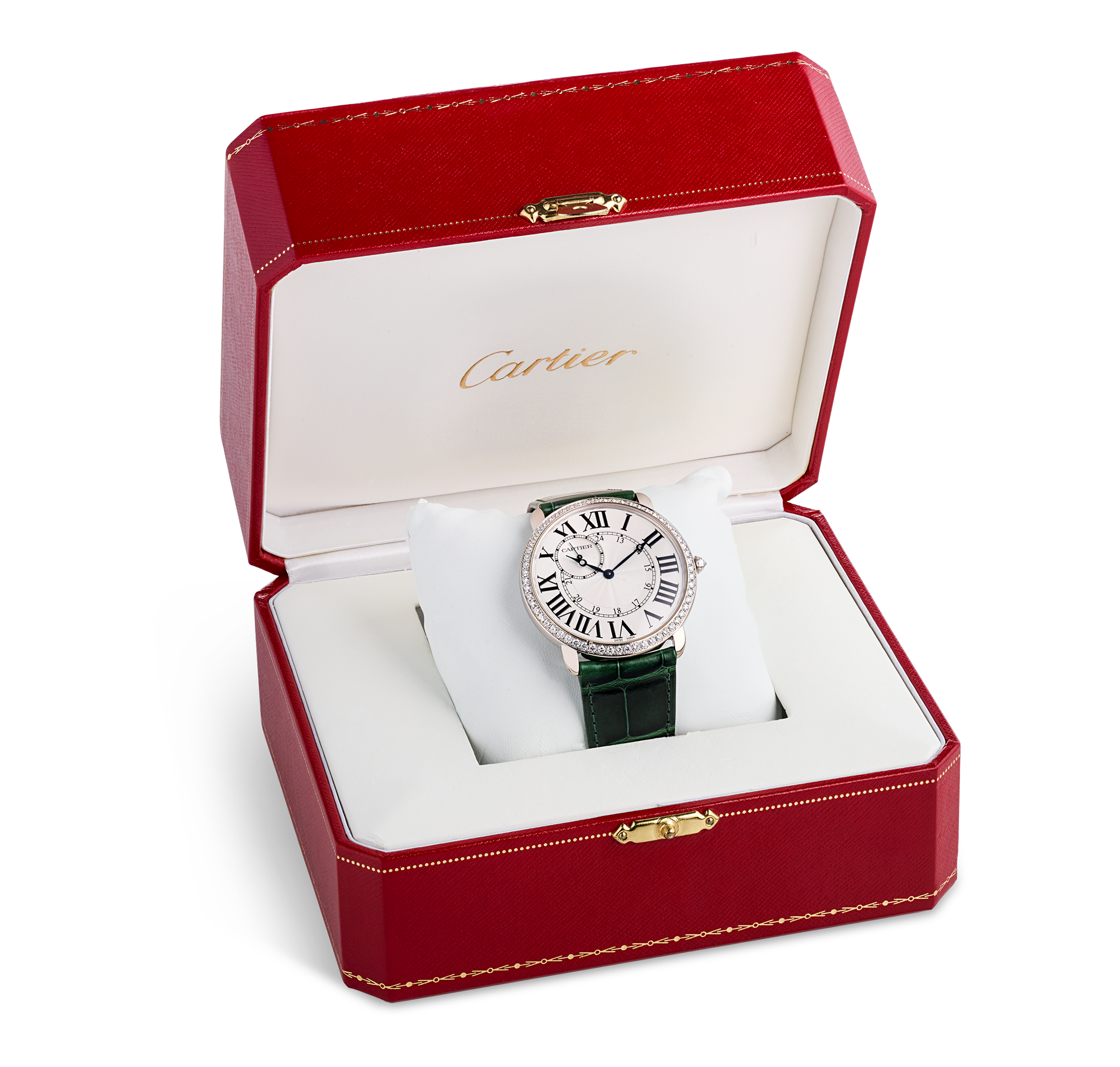 Cartier Ronde Louis White Gold Wristwatch