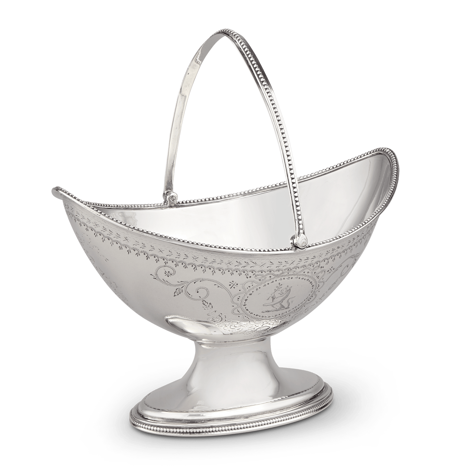 Georgian Silver Sugar Basket by Hester Bateman