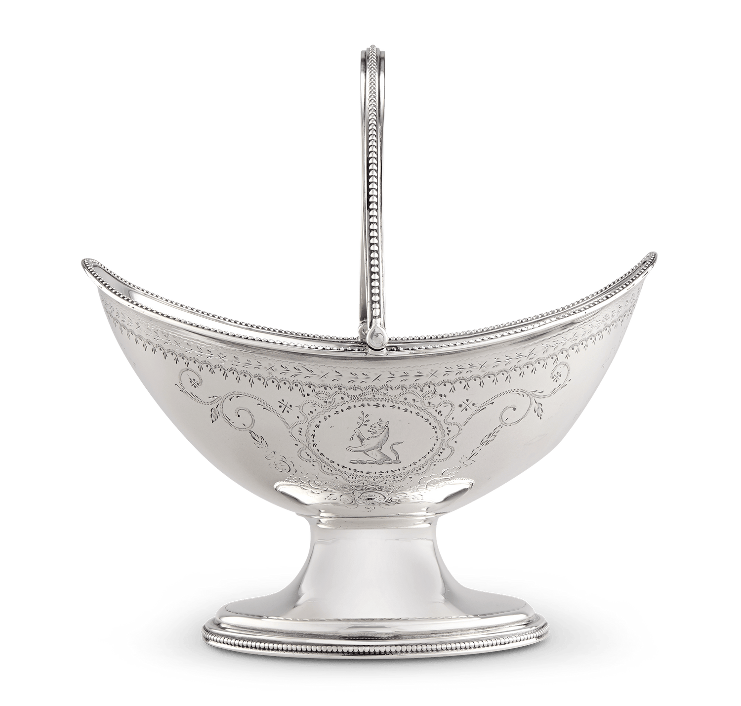 Georgian Silver Sugar Basket by Hester Bateman