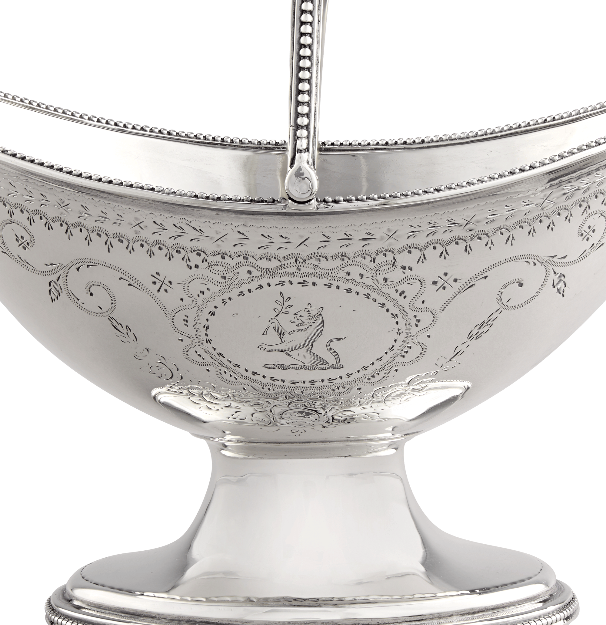 Georgian Silver Sugar Basket by Hester Bateman