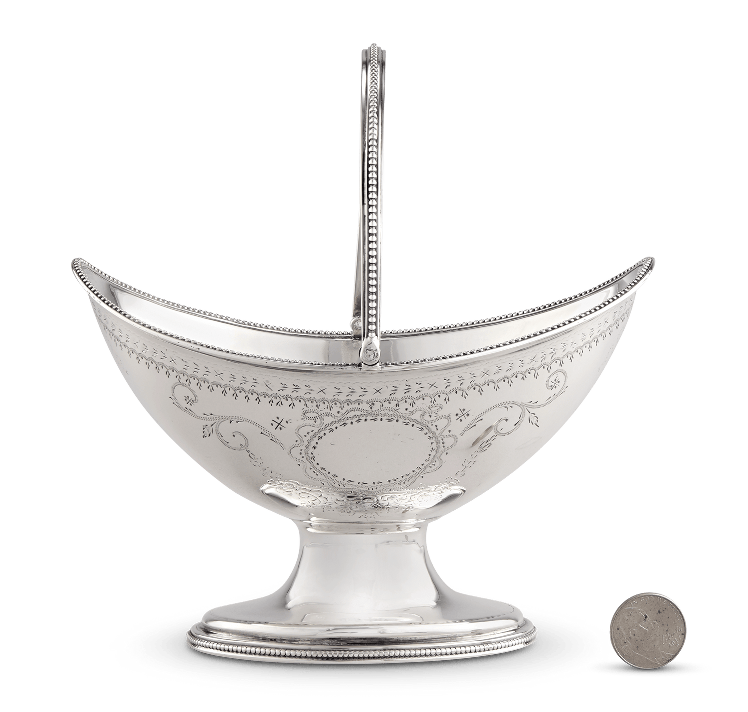 Georgian Silver Sugar Basket by Hester Bateman
