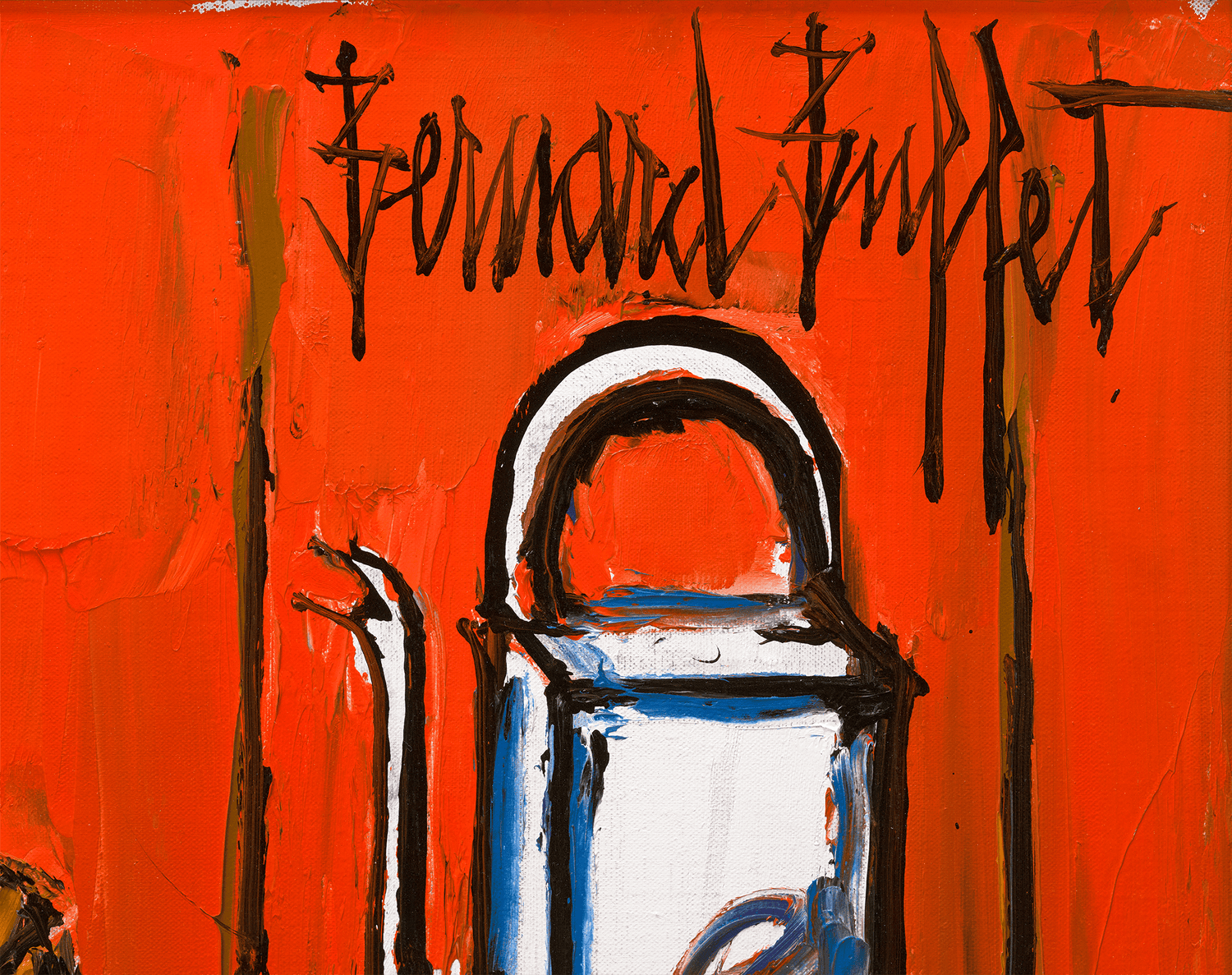 Panier de poires et théière by Bernard Buffet