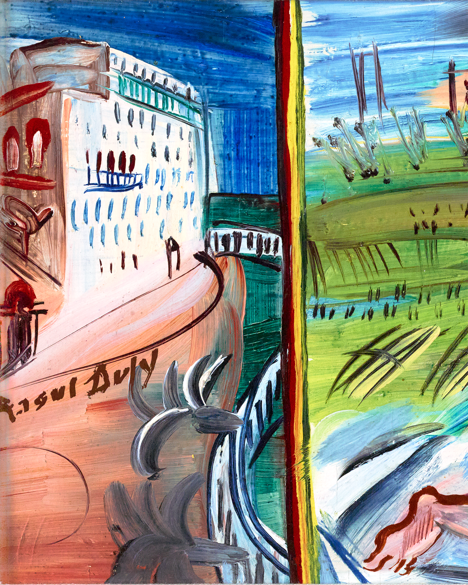 Composition en trois parties by Raoul Dufy