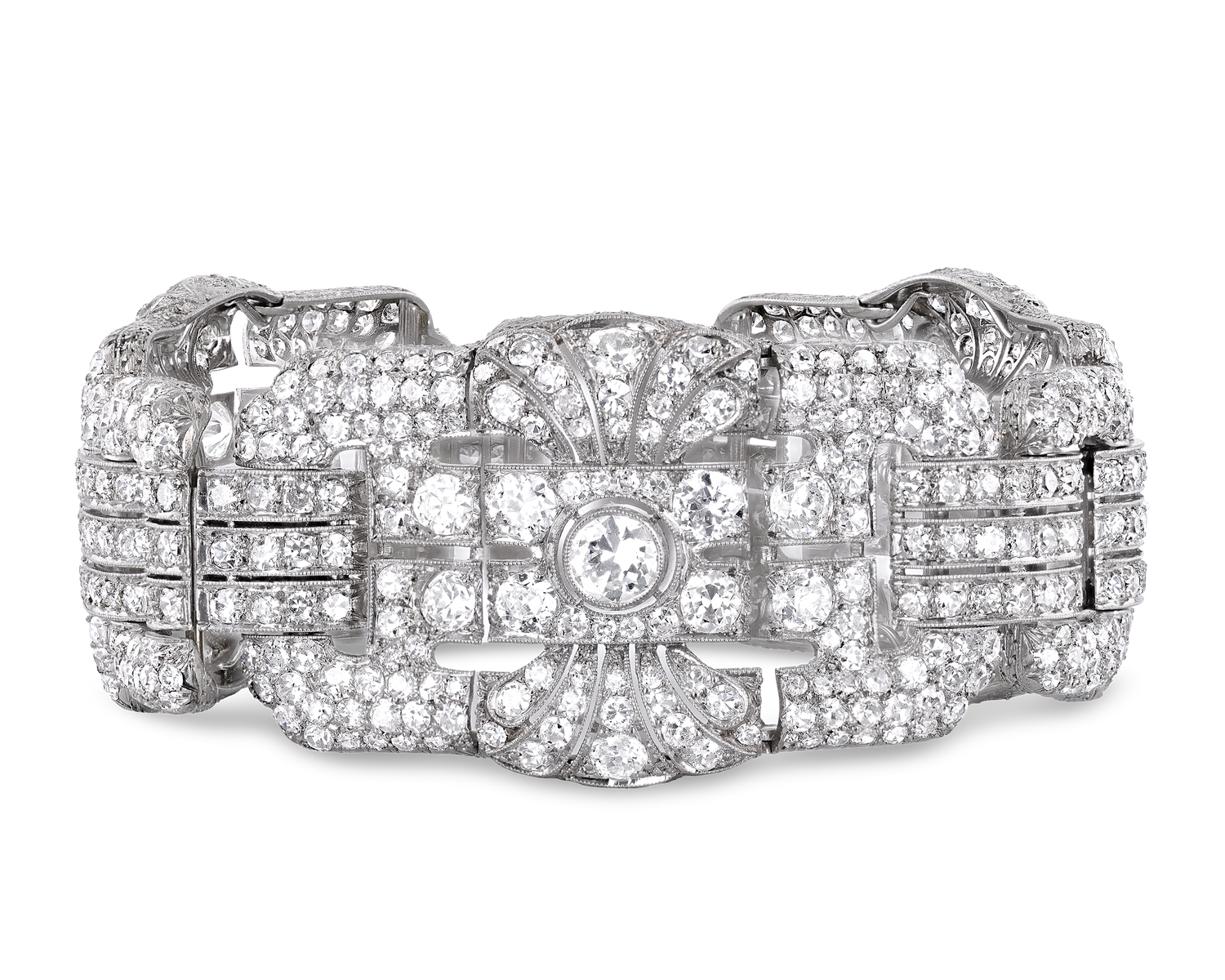 Art Deco Diamond Bracelet, 25.90 Carats