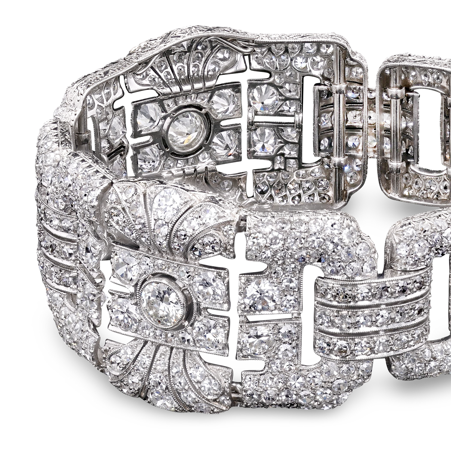 Art Deco Diamond Bracelet, 25.90 Carats