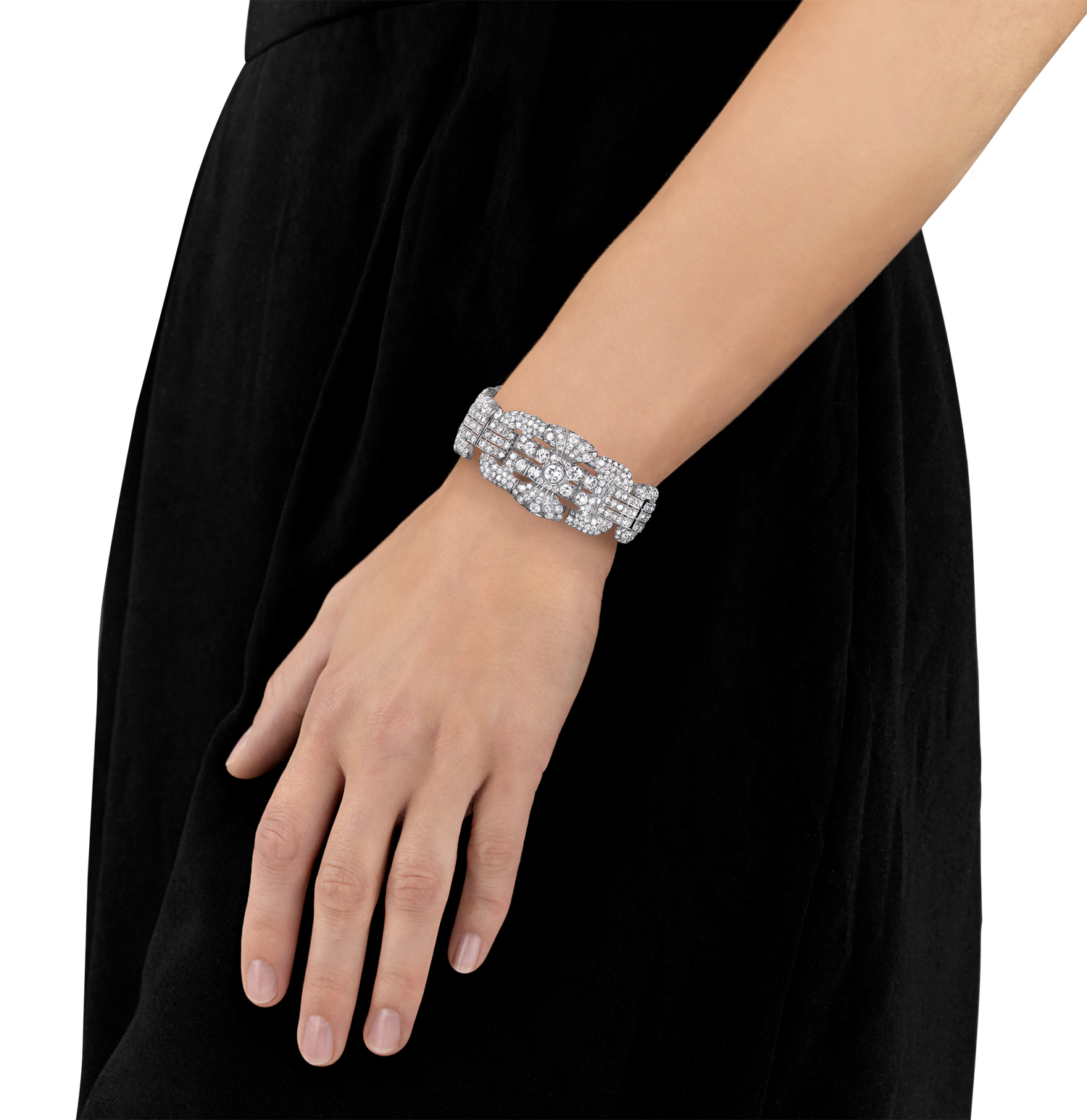 Art Deco Diamond Bracelet, 25.90 Carats