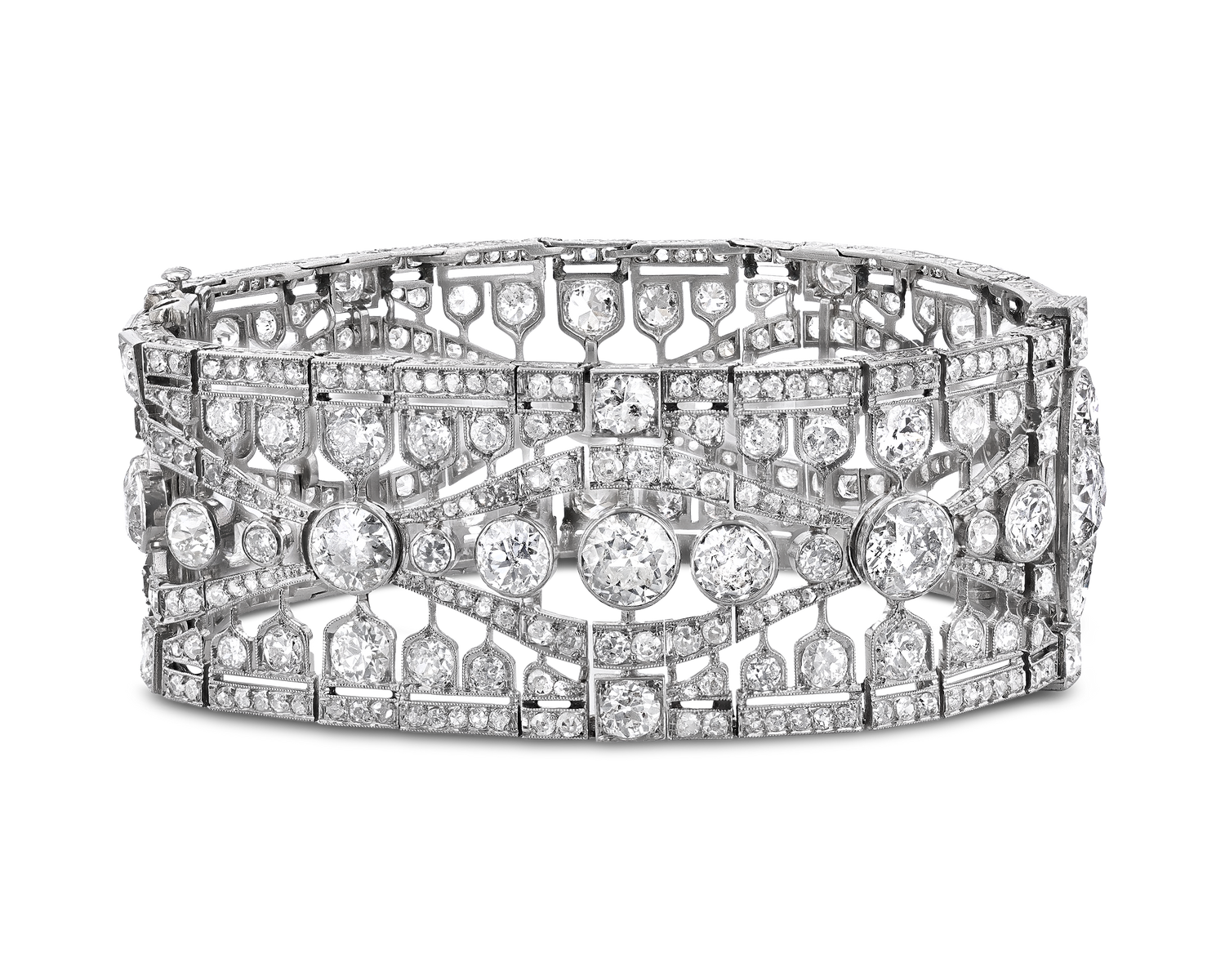 Art Deco Diamond Bracelet, 30.00 Carats