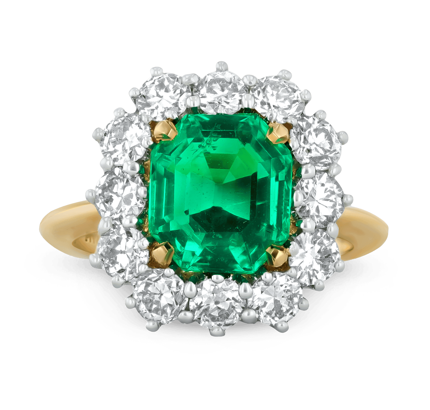 Untreated Colombian Emerald Ring, 2.98 Carats
