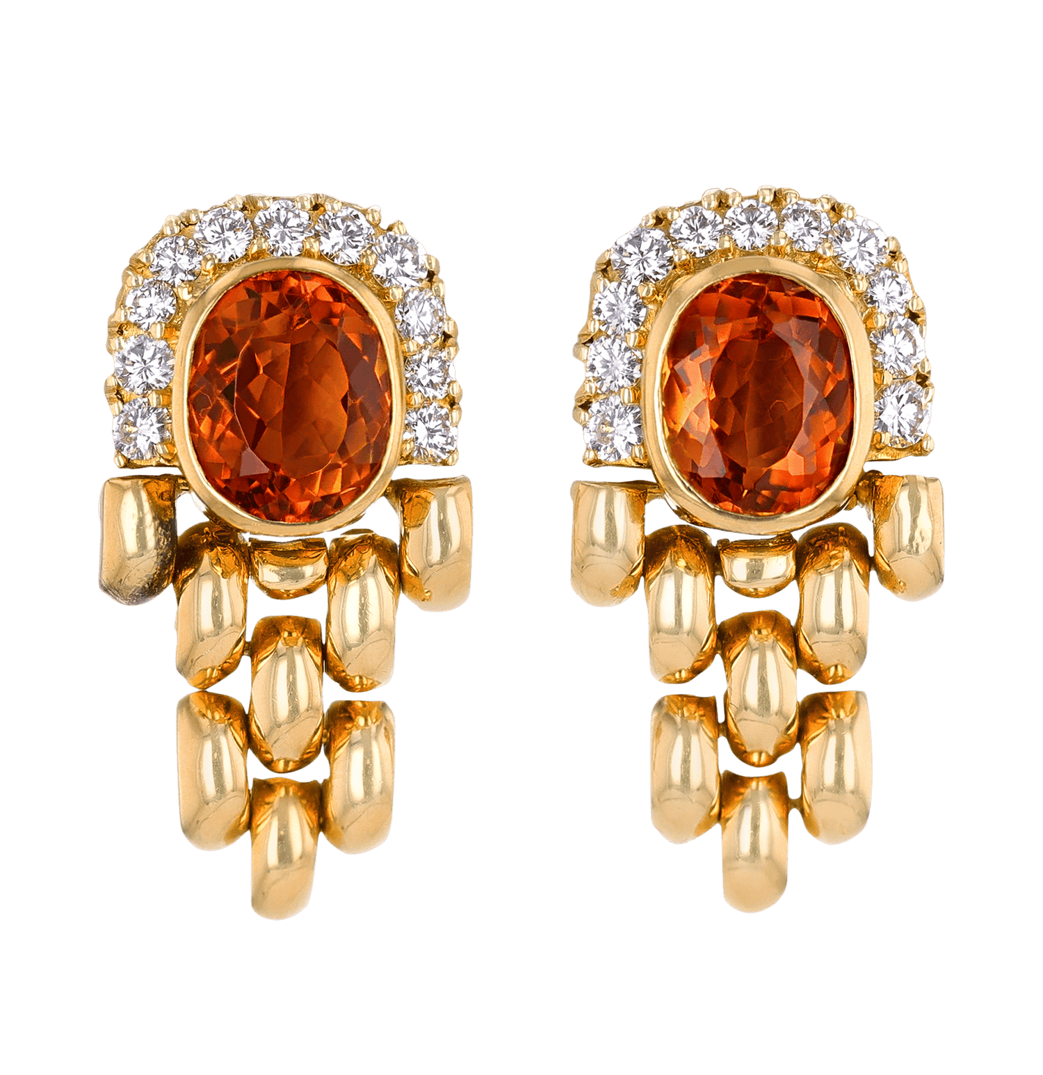 Mouawad Citrine Earrings, 16.00 Carats